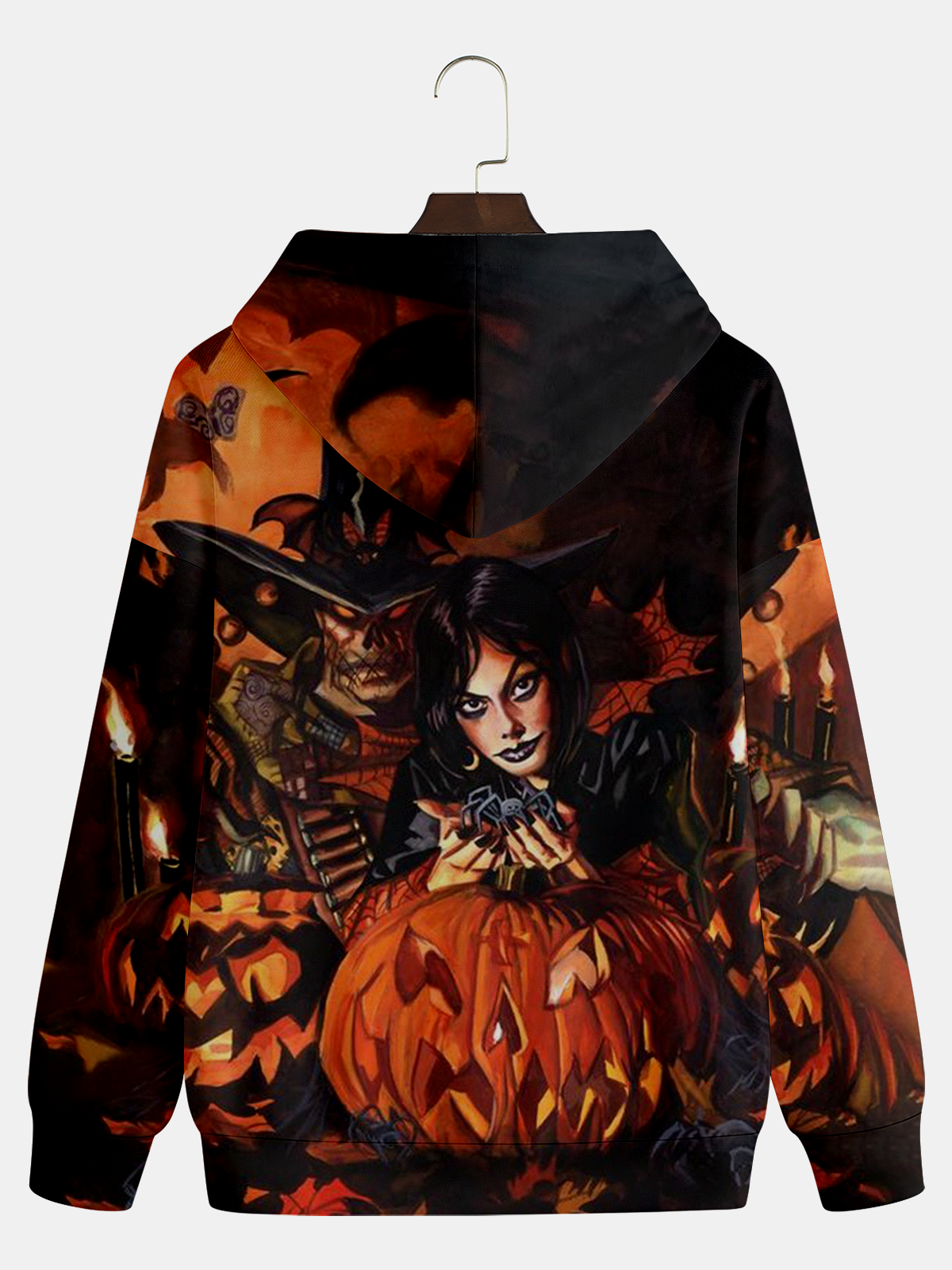 Halloween Dark Pumpkin Witch Art Illustration Hoodie Sweatshirt