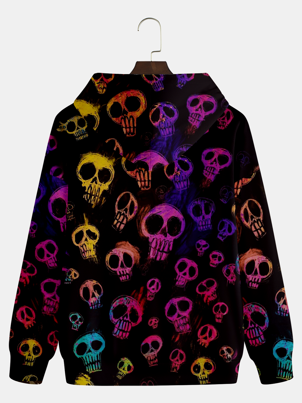 Halloween Skull Abstract Art Painting Hoodie Sweatshirt