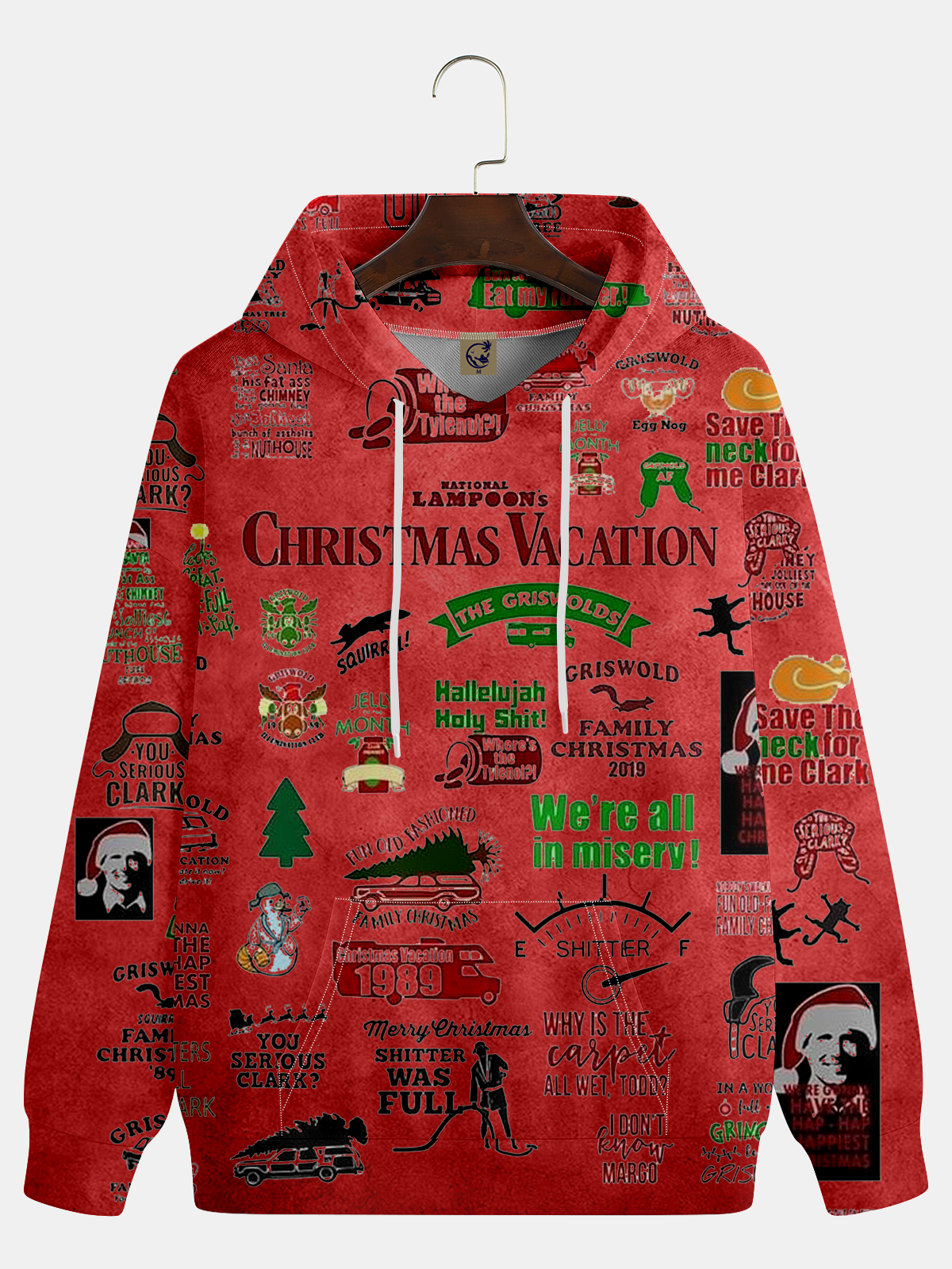 Christmas GRISWOLD Classic Illustration Hoodie Sweatshirt