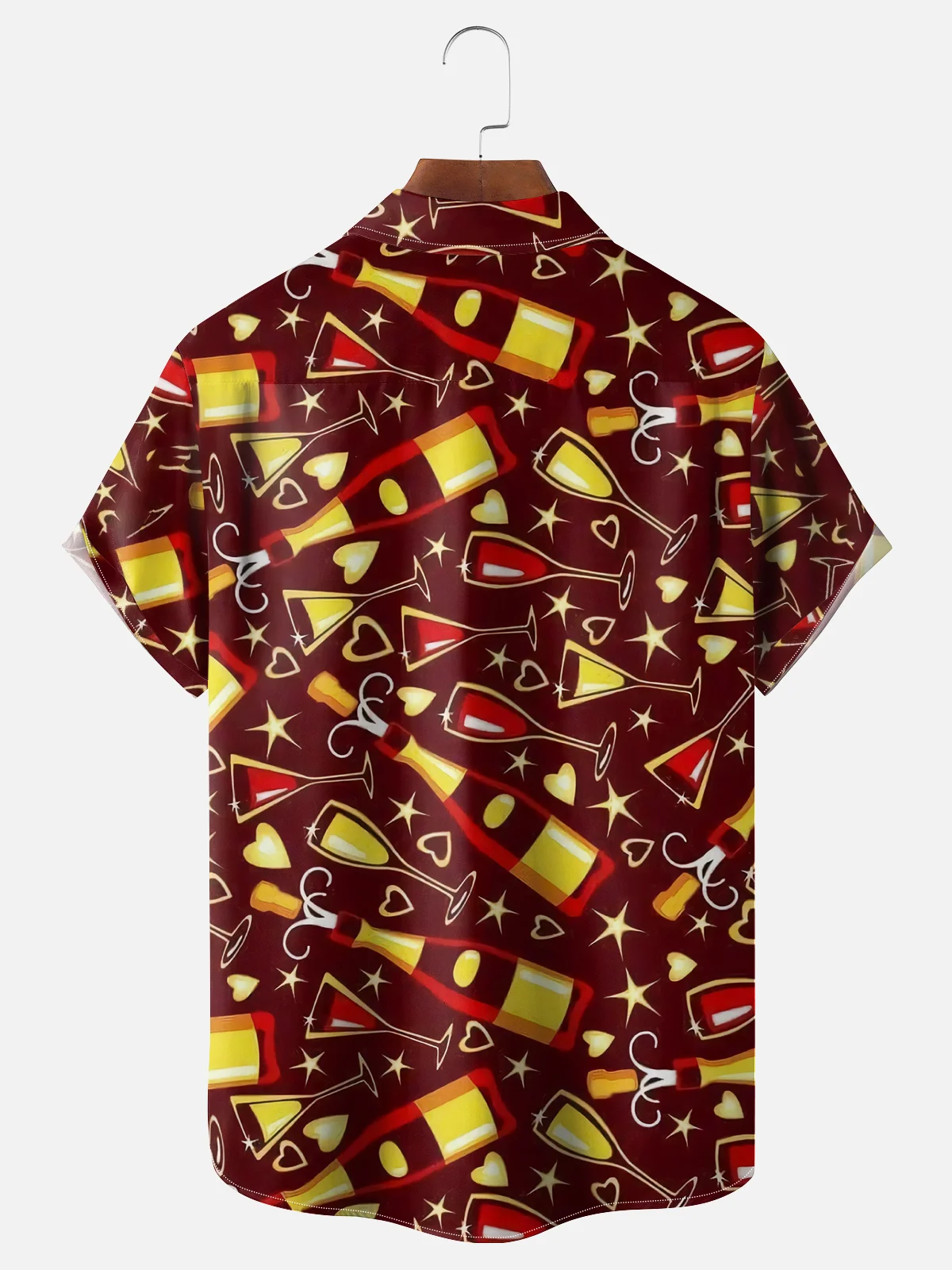 Moisture Wicking Christmas Christma Chest Pocket Hawaiian Shirt