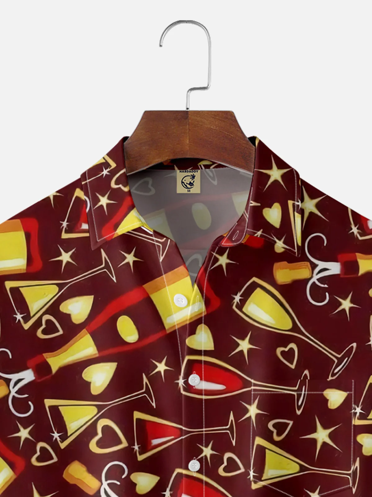 Moisture Wicking Christmas Christma Chest Pocket Hawaiian Shirt