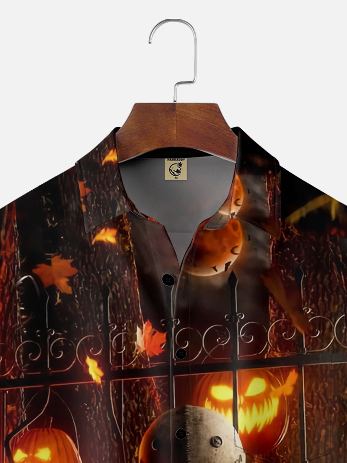 Moisture-wicking Halloween Ghost Chest Pocket Casual Shirt