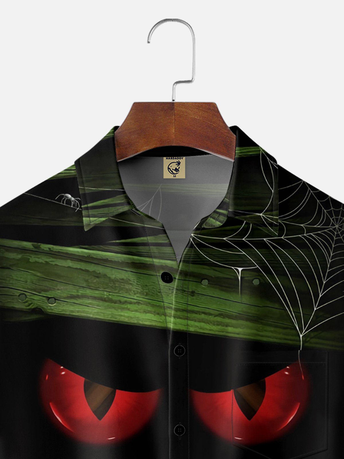 Moisture Wicking Halloween Horror Nights Chest Pocket Hawaiian Shirt