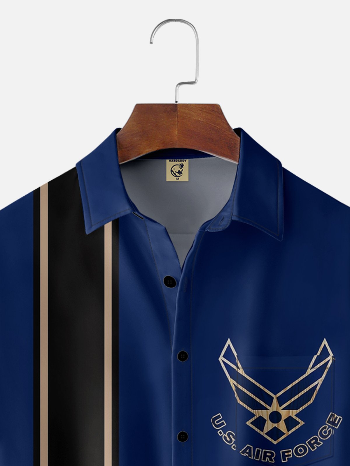 Moisture Wicking USAF Chest Pocket Bowling Shirt