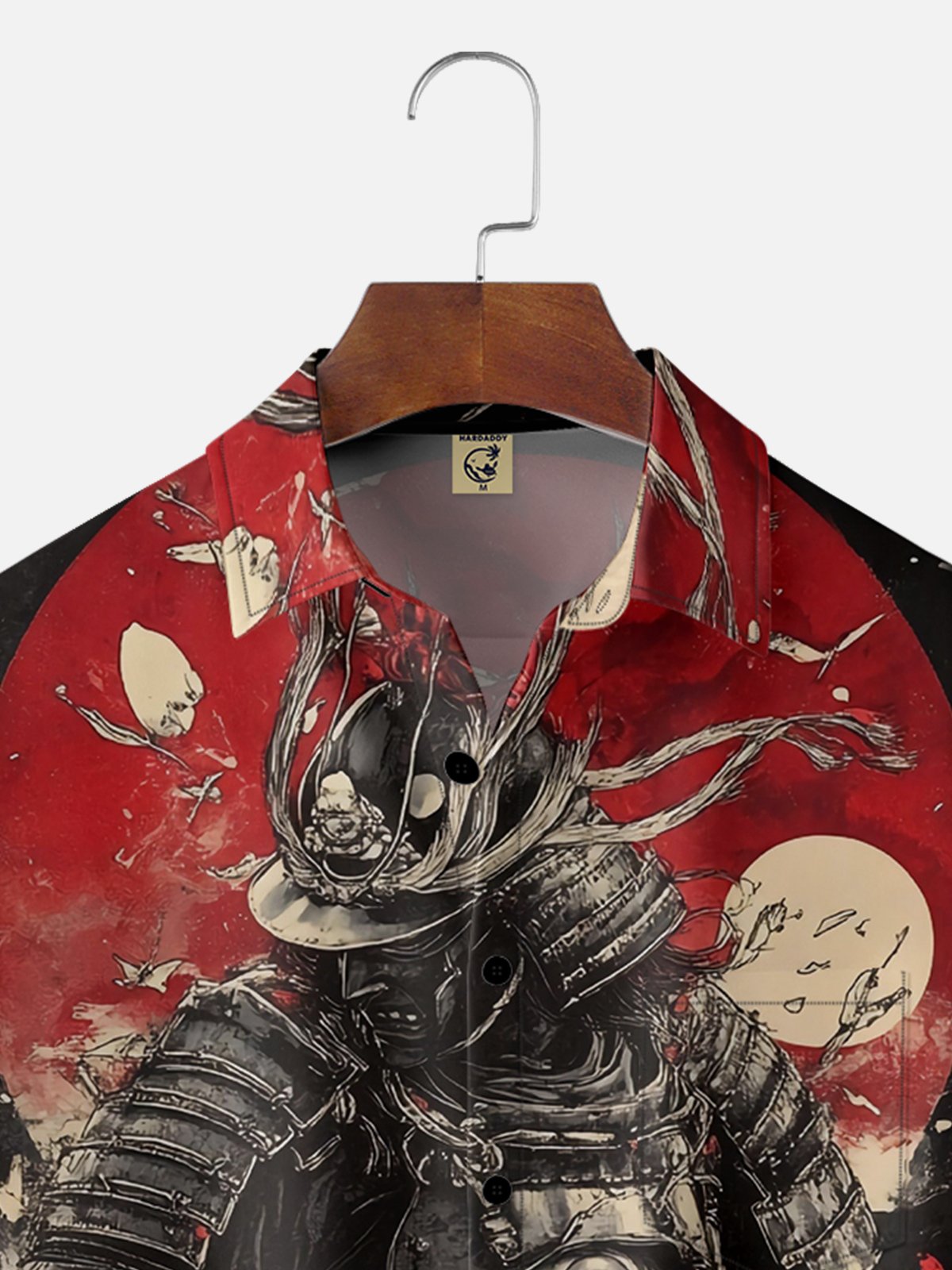 Moisture Wicking Japanese Ukiyo-e Samurai Chest Pocket Hawaiian Shirt