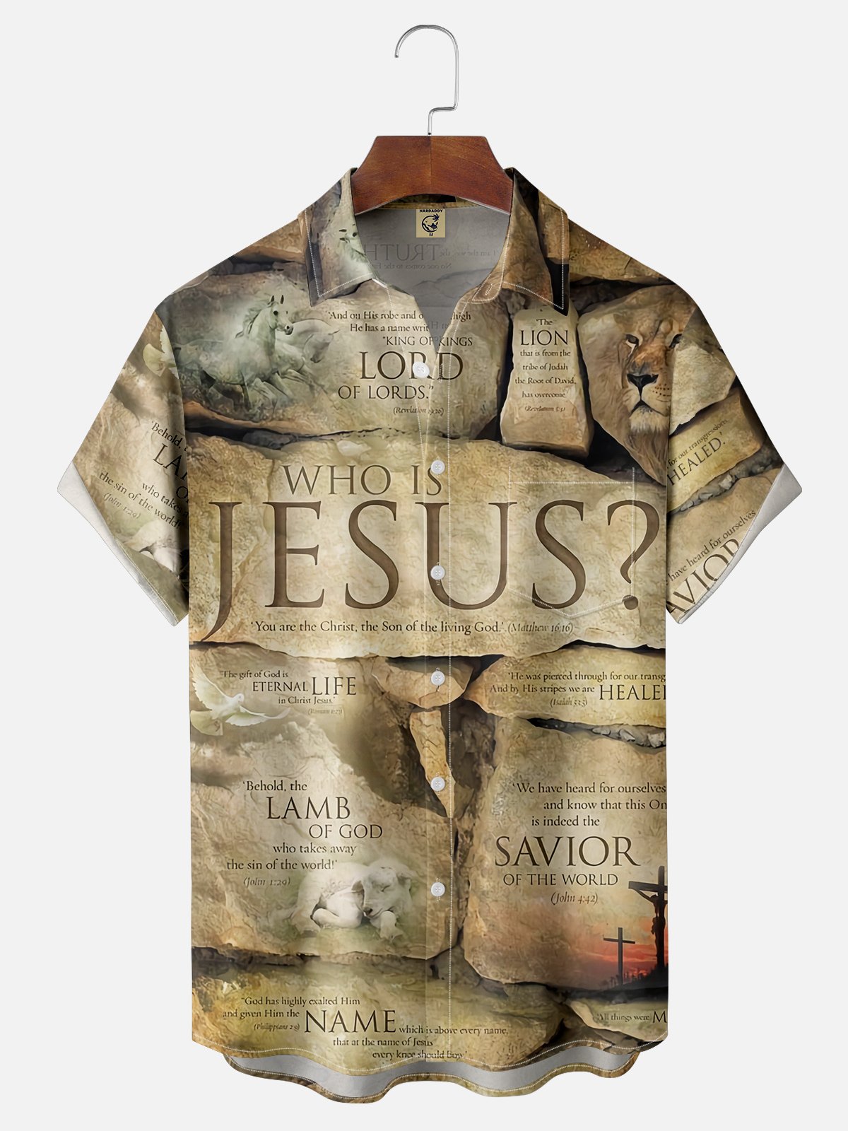 Moisture-wicking Symbol of Jesus Chest Pocket Casual Shirt