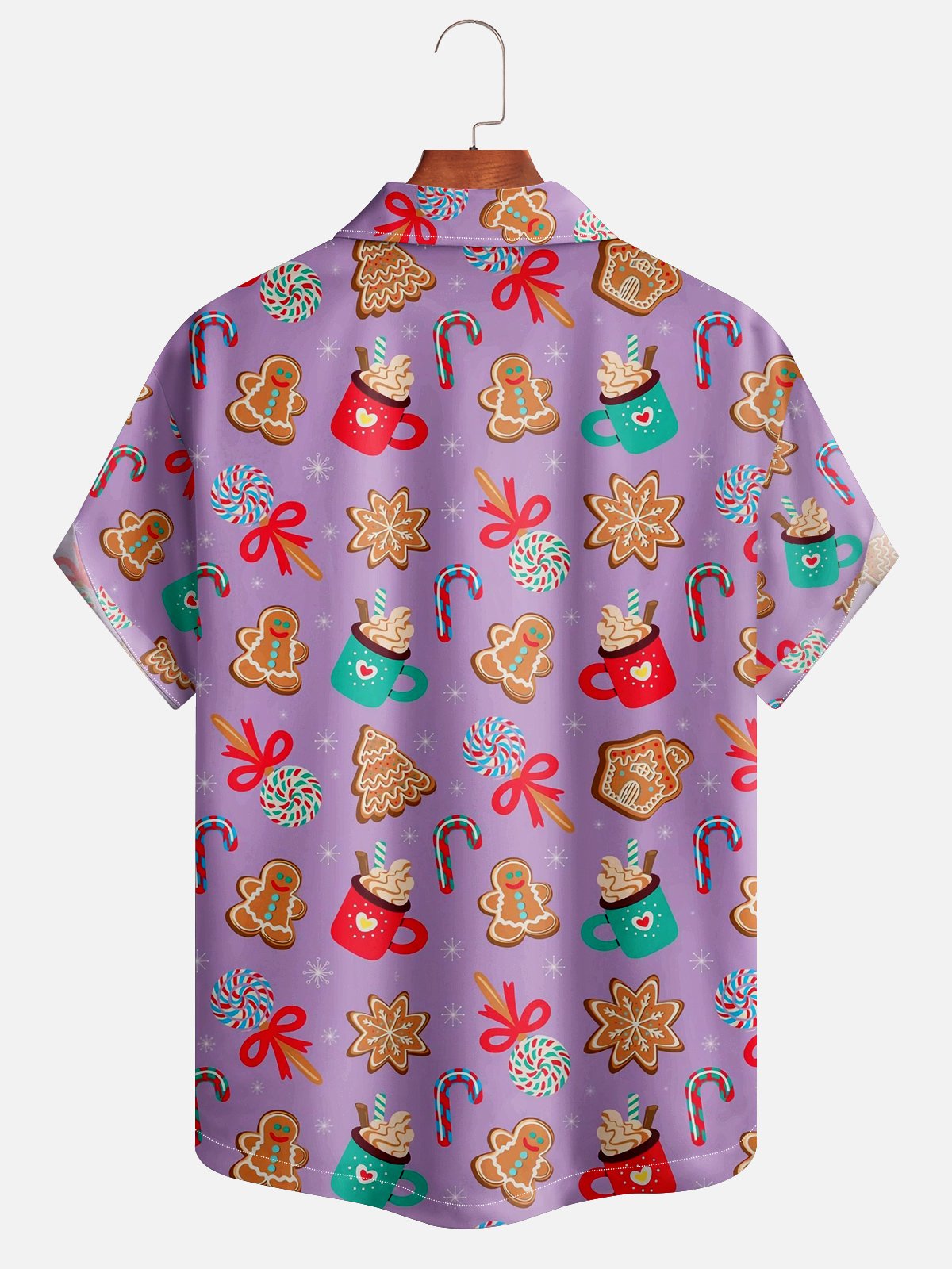 Moisture-wicking Christmas Cookies Aloha Shirt