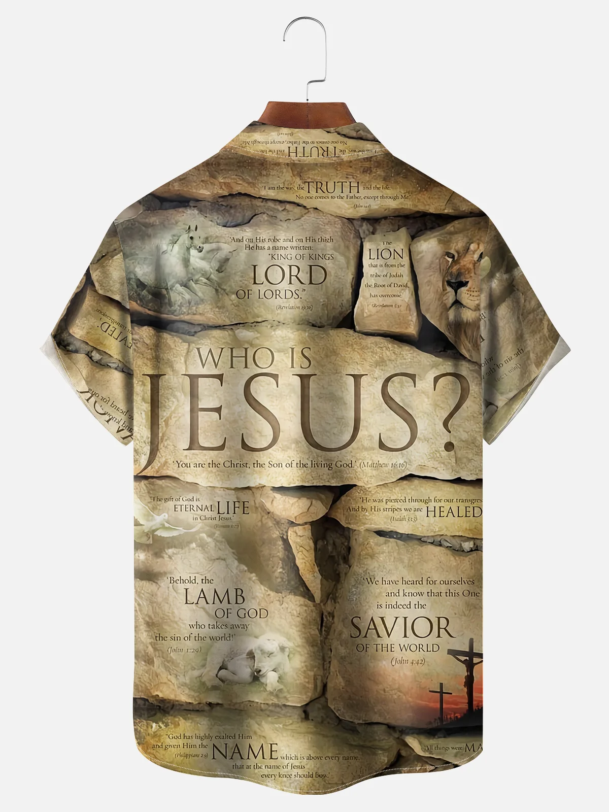 Moisture-wicking Symbol of Jesus Chest Pocket Casual Shirt