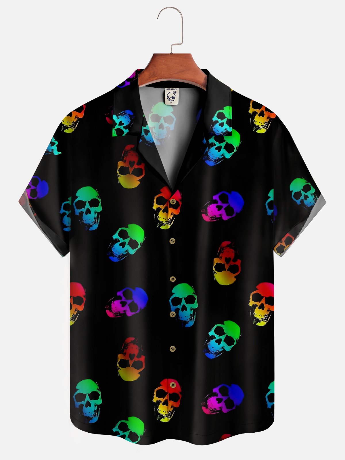 Moisture-wicking Rock Band Skull Aloha Shirt