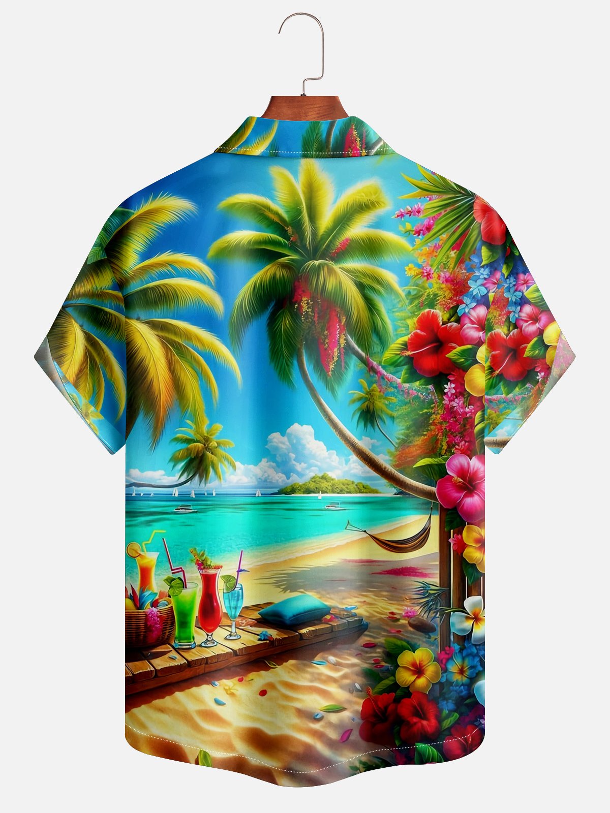 Moisture-wicking Pirate Beach Vacation Hawaiian Shirt