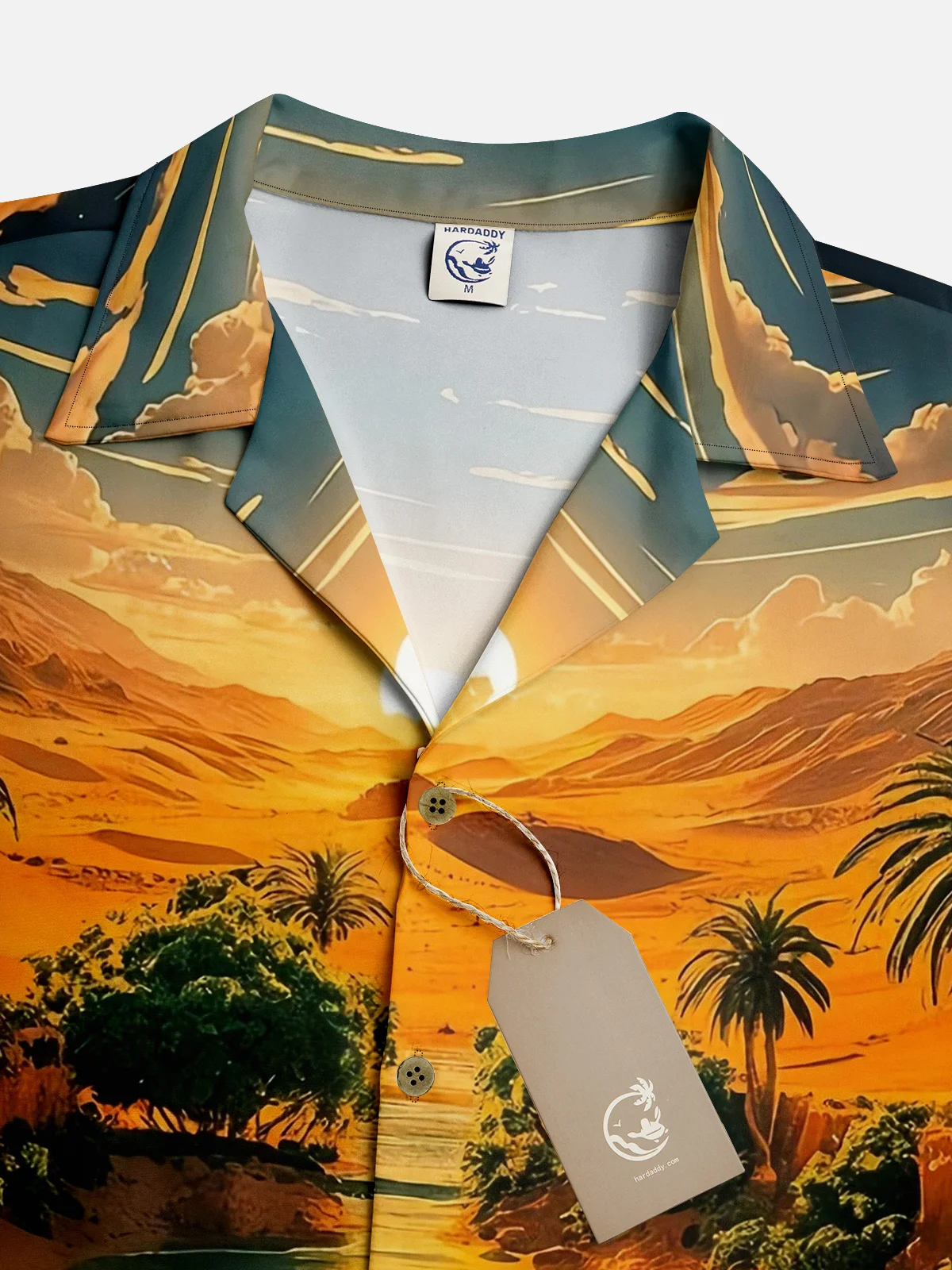 Moisture-wicking Sunset Island Hawaiian Shirt