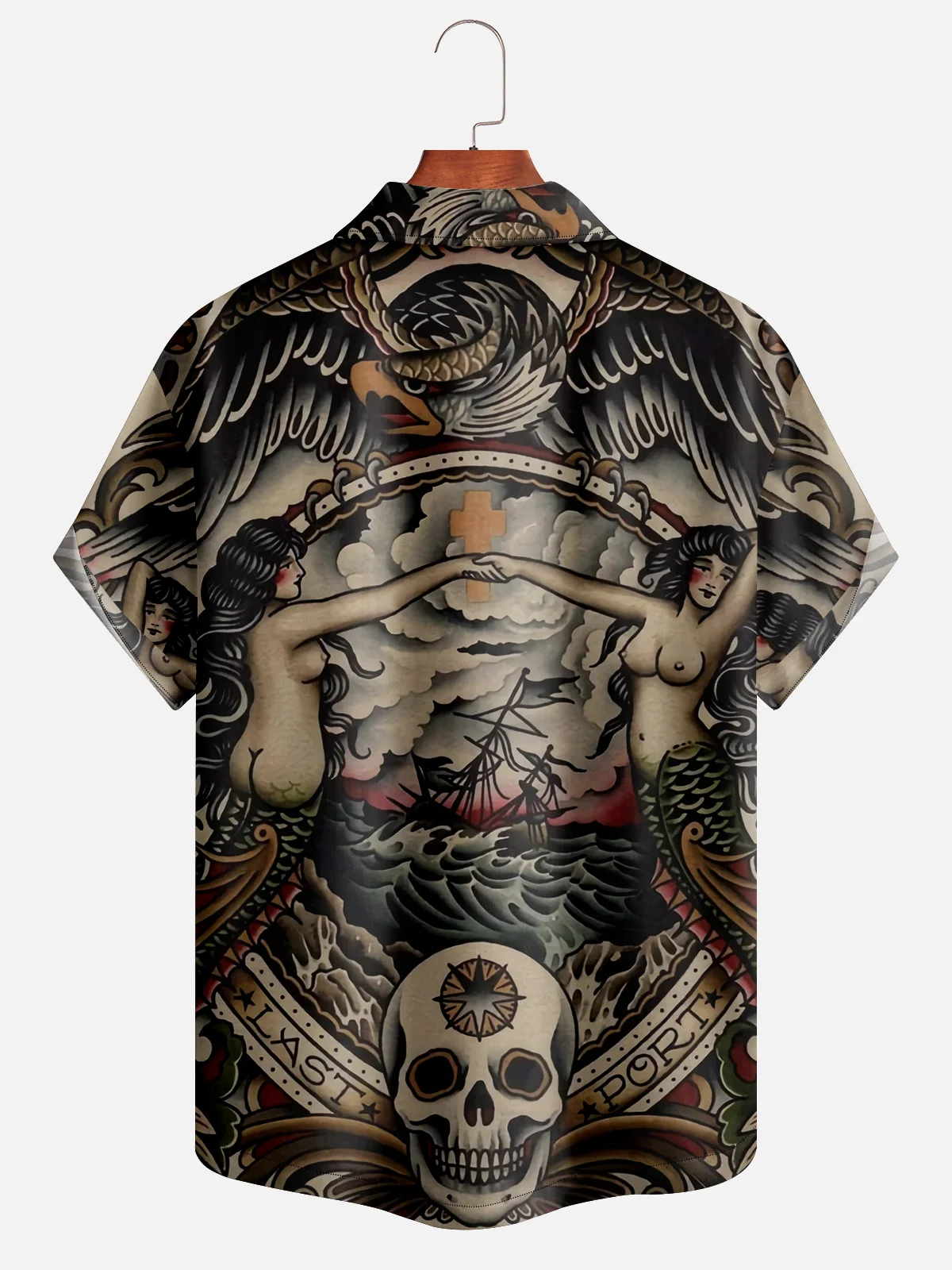 Moisture-wicking Art Vintage Tattoo Hawaiian Shirt