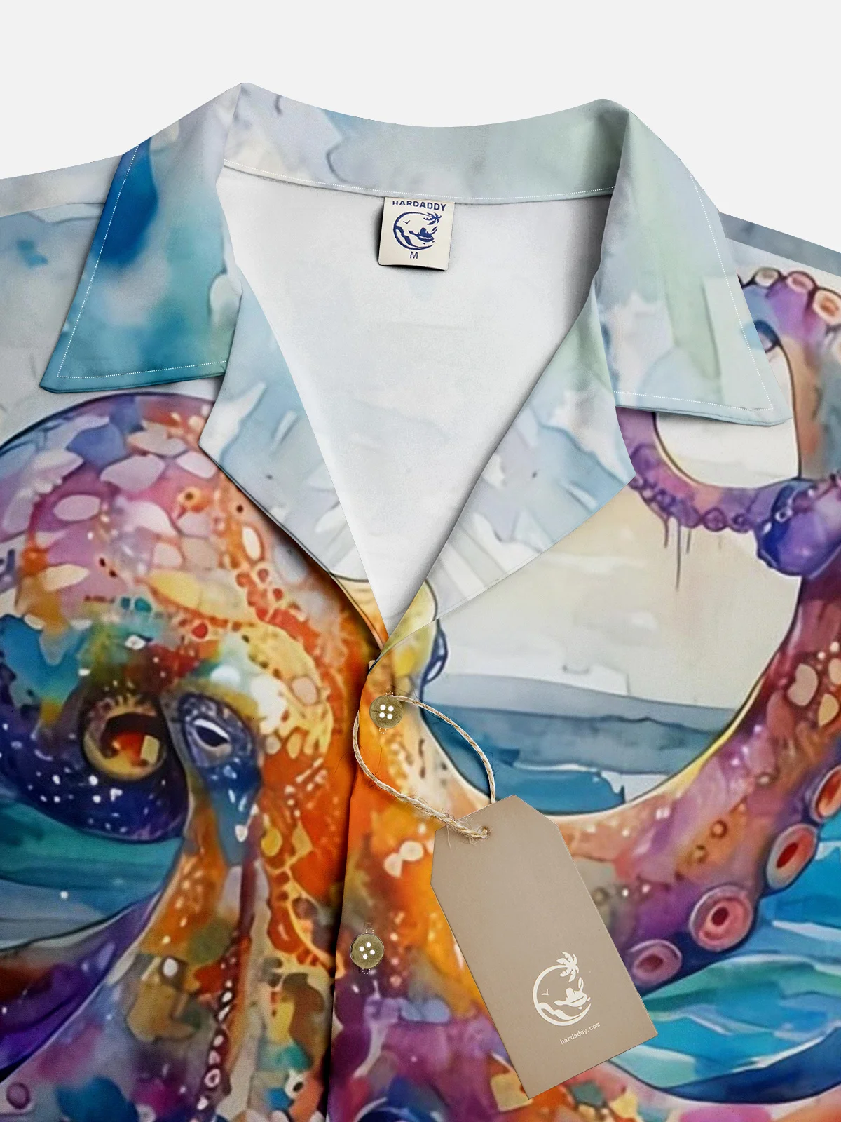 Moisture-wicking Ocean Octopus Art Hawaiian Shirt