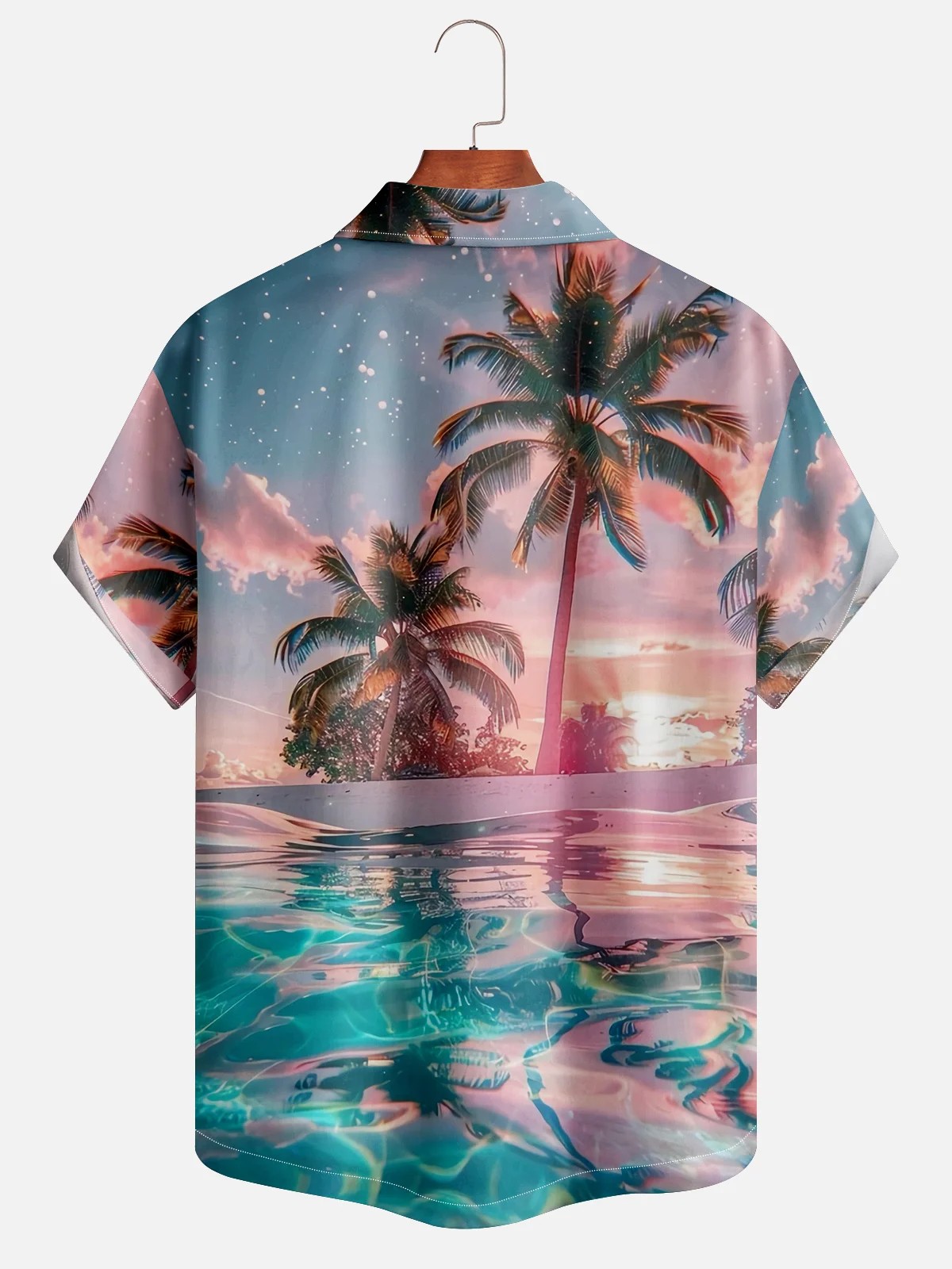 Moisture-wicking Dreamy Beach Hawaiian Shirt