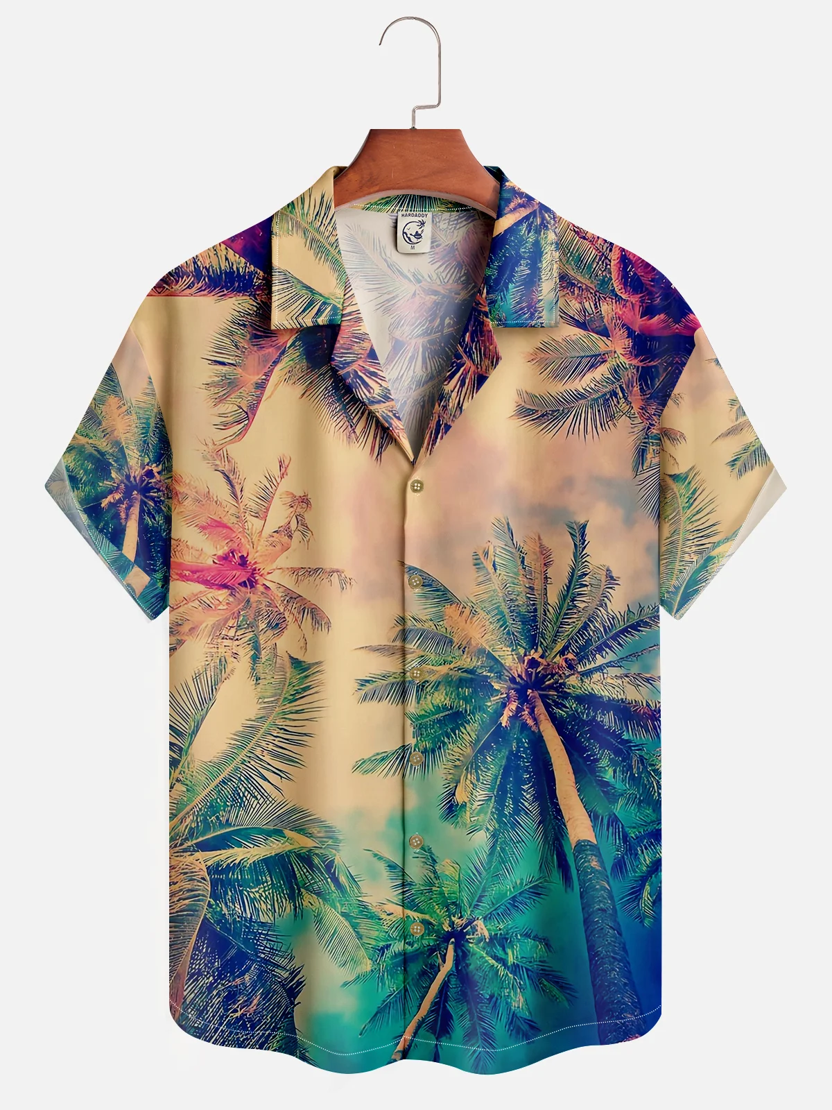 Moisture-wicking Island Coconut Tree Hawaiian Shirt