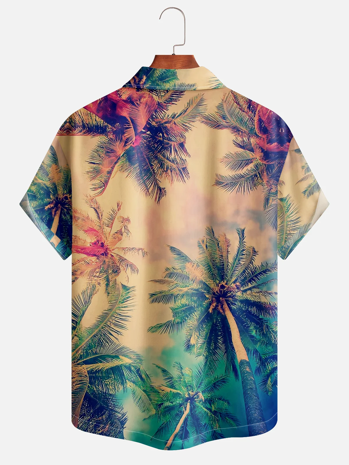 Moisture-wicking Island Coconut Tree Hawaiian Shirt