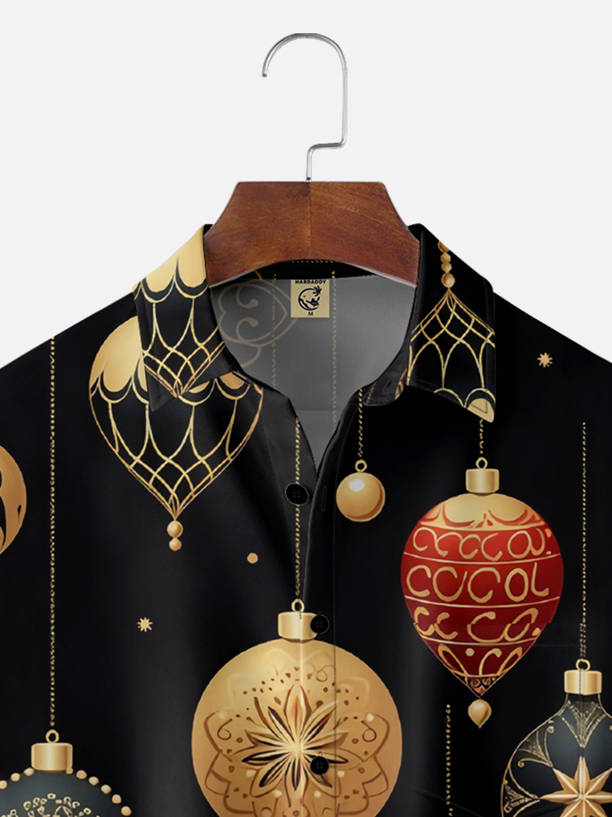 Moisture-wicking Christmas Lights Decoration Chest Pocket Casual Shirt