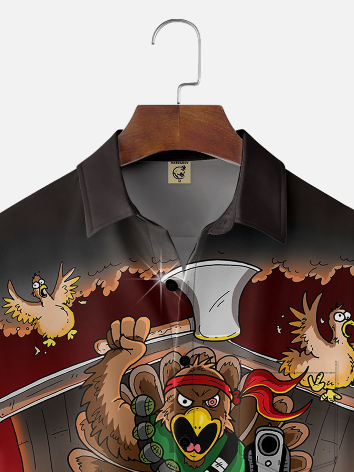 Moisture-wicking Thanksgiving Turkey Chest Pocket Casual Shirt