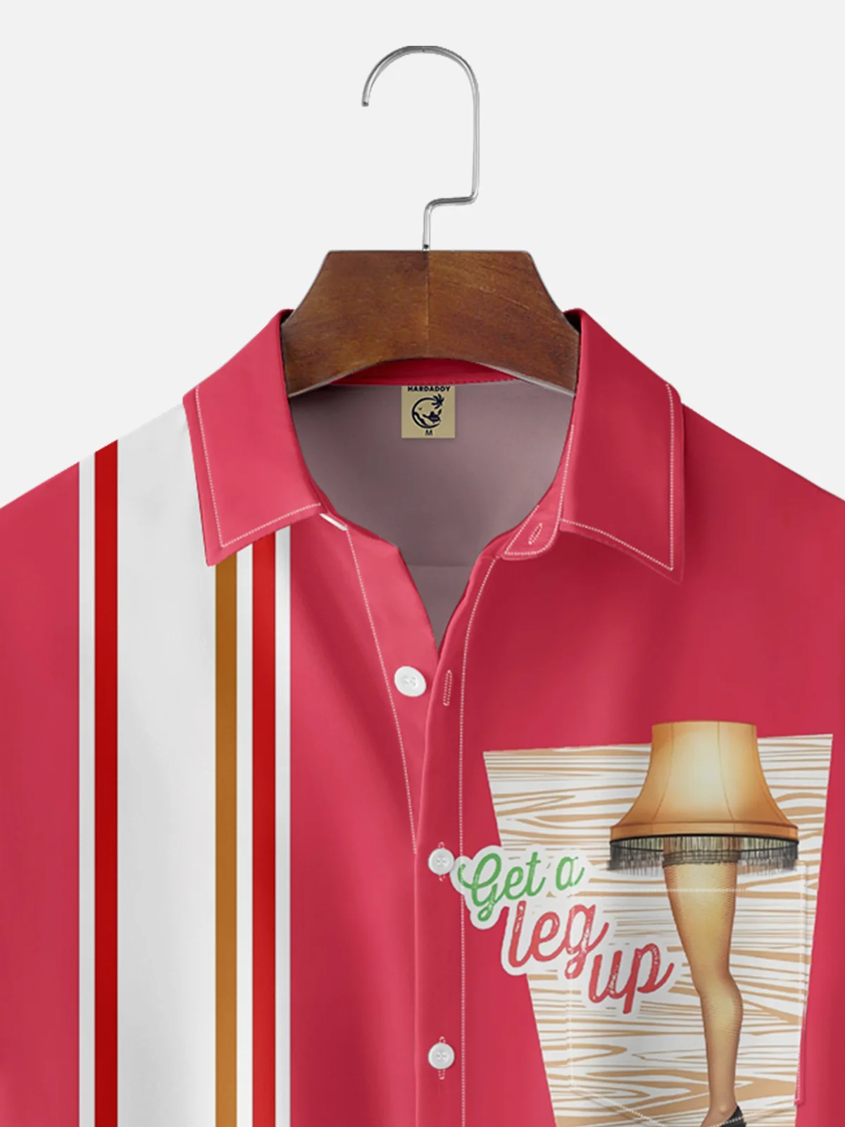 Moisture Wicking Christmas Chest Pocket Bowling Shirt