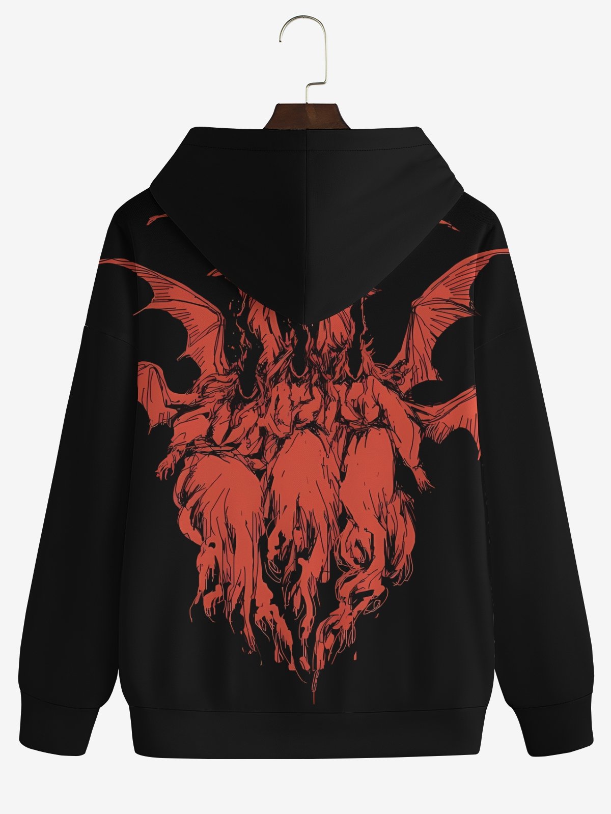 Rock Spirit Death Print Hoodie Sweatshirt