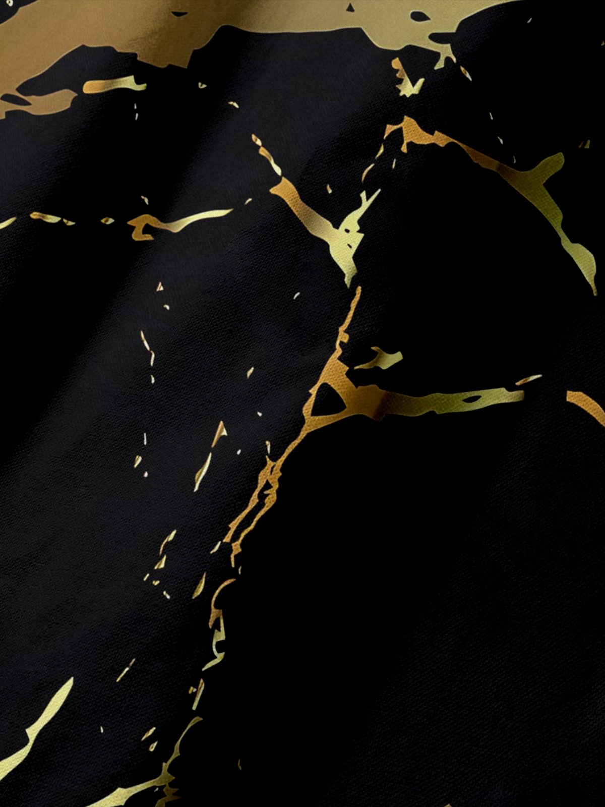 Moisture-wicking Abstract Gold Splash Golf Polo