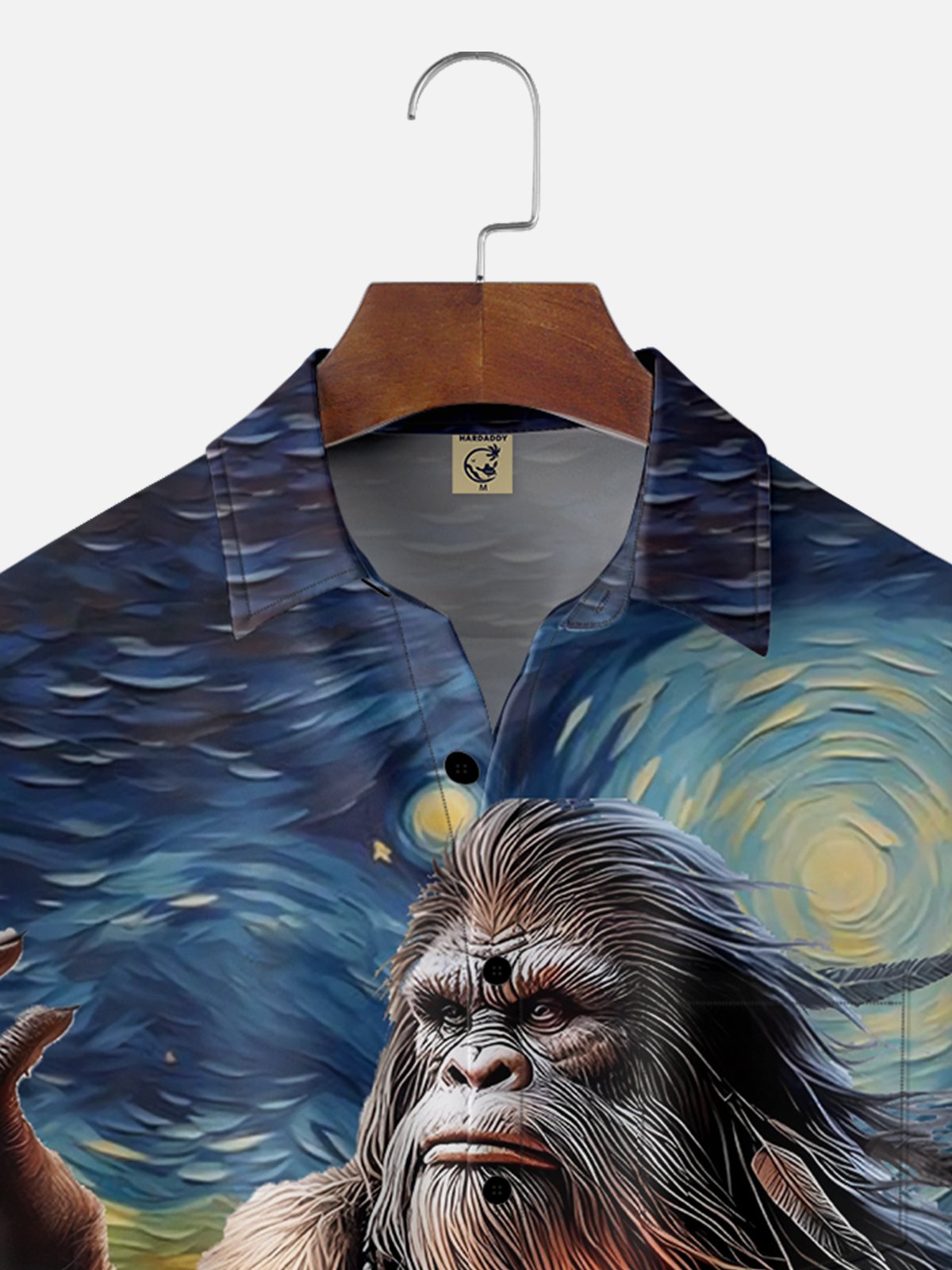 Moisture-wicking Bigfoot Magician Chest Pocket Hawaiian Shirt