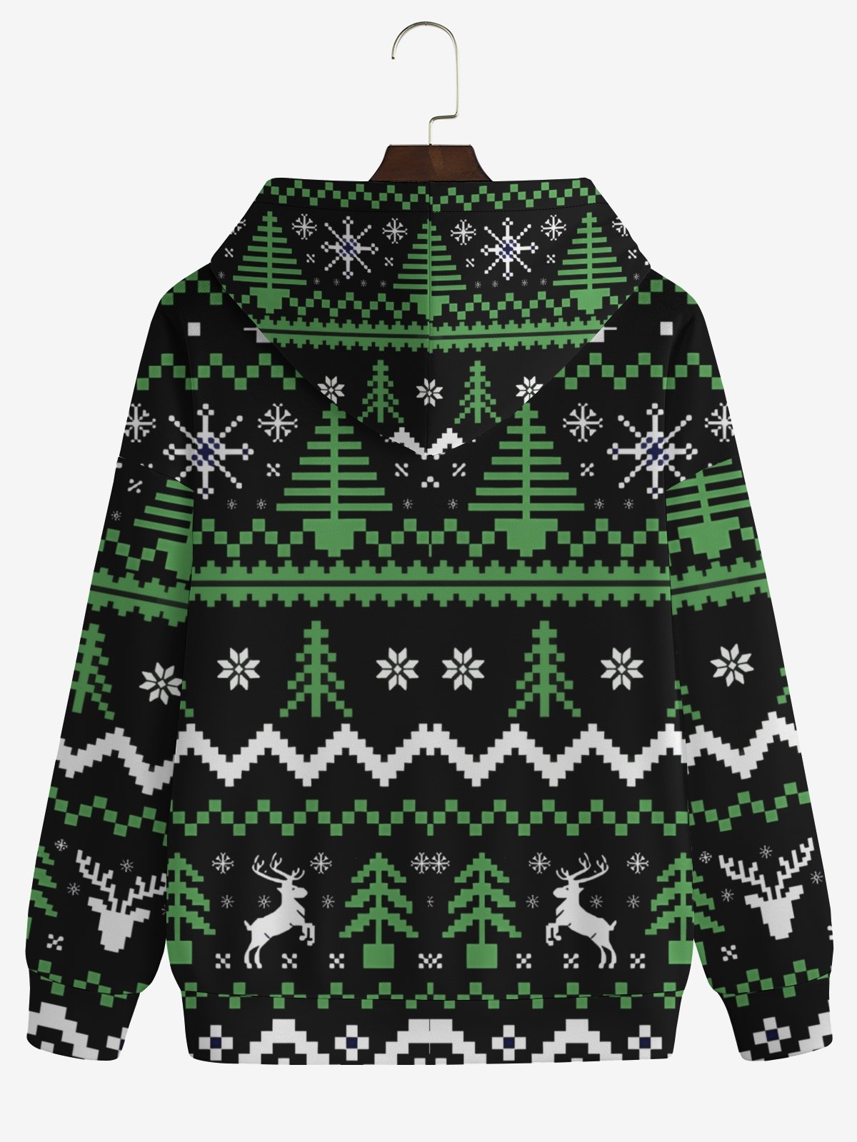 Christmas Santa Drinks Hoodie Sweatshirt