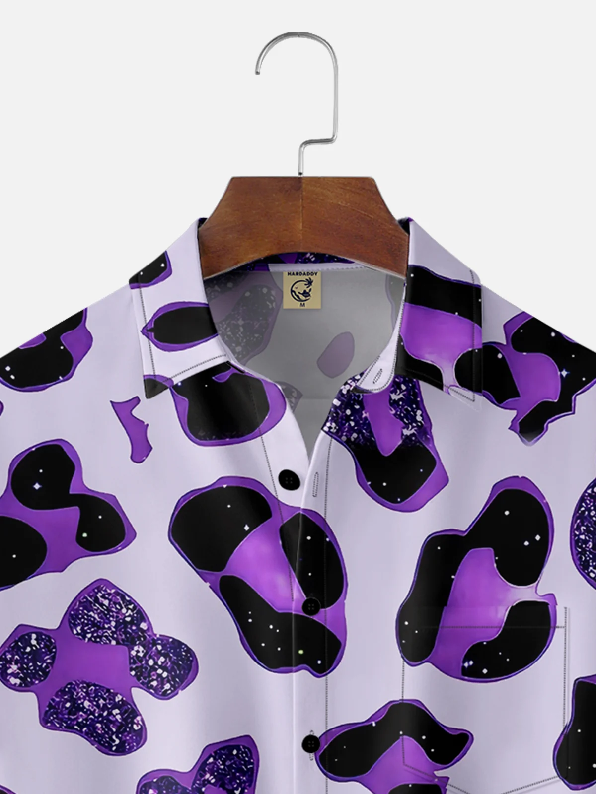 Moisture-wicking Leopard Chest Pocket Casual Shirt