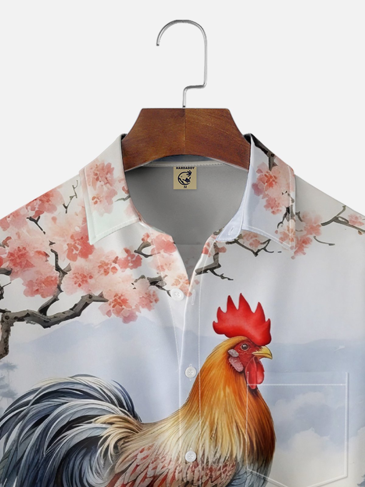 Moisture-wicking Rooster Chest Pocket Casual Shirt