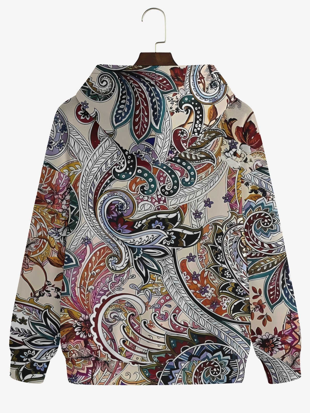 Abstract Plant Texture Hoodie Sweatshirt