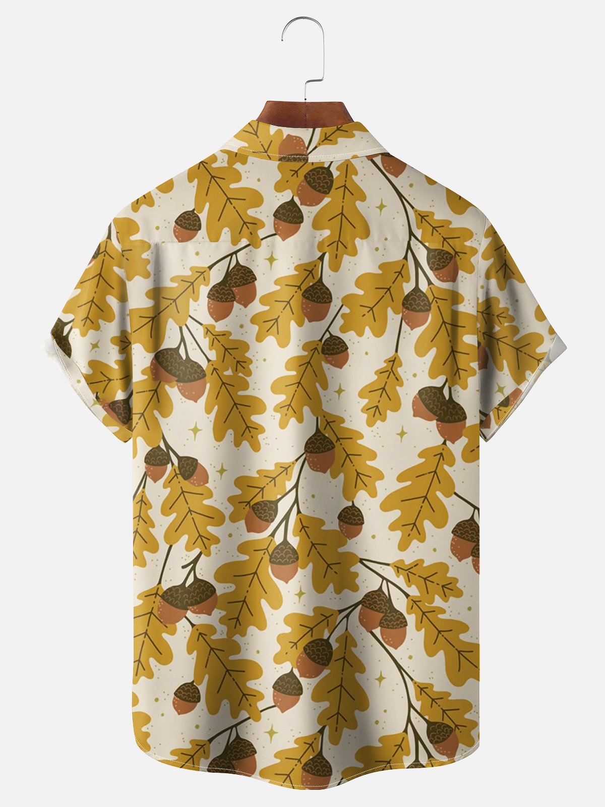 Moisture-wicking Thanksgiving Dinosaur Turkey Chest Pocket Hawaiian Shirt