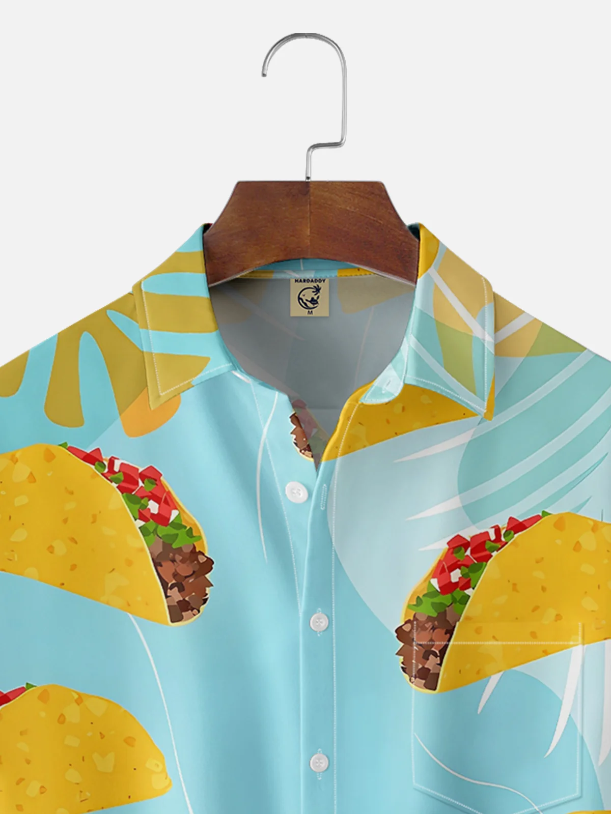 Moisture-wicking Art TACO Painting Chest Pocket Hawaiian Shirt