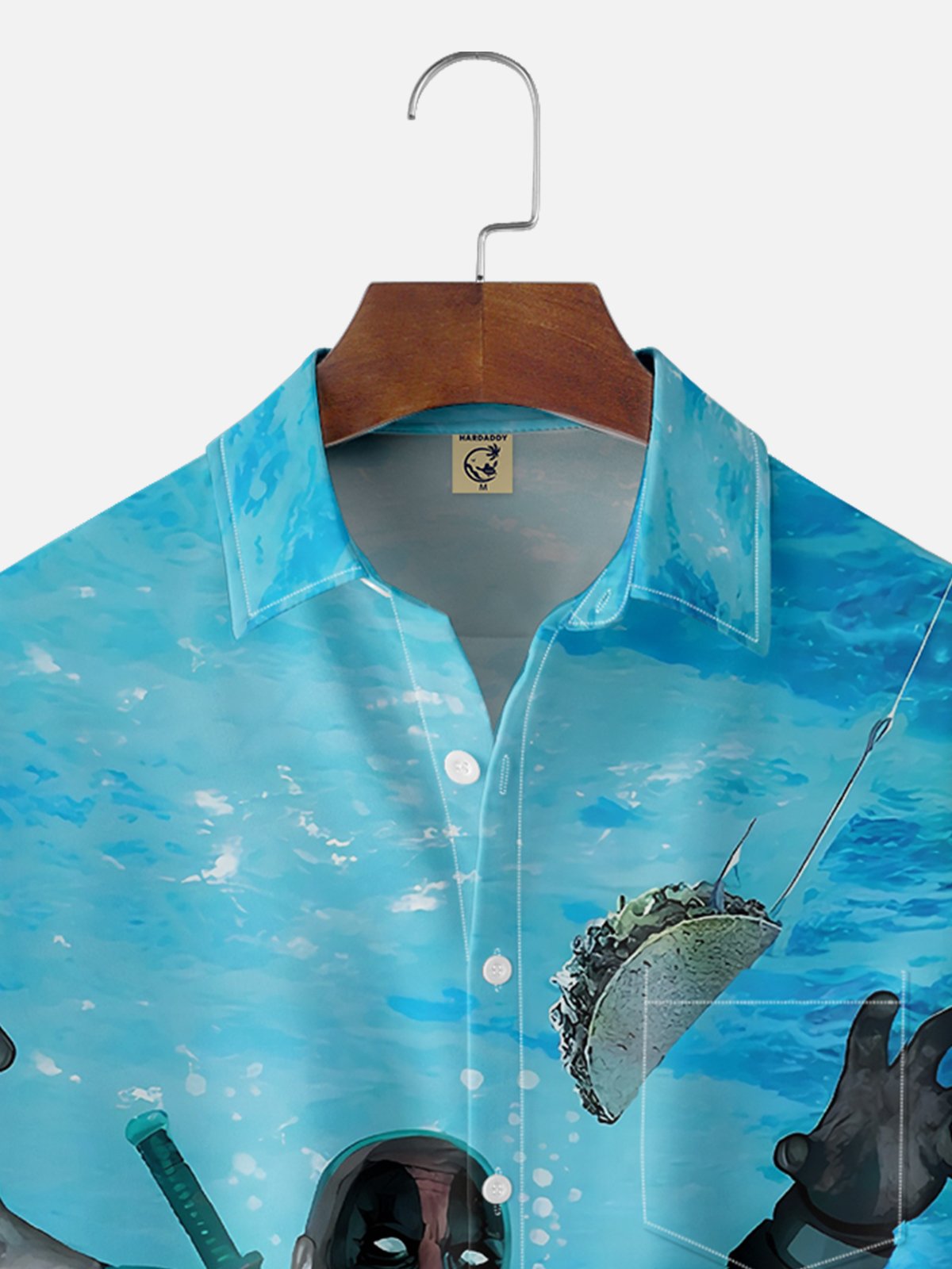 Moisture-wicking TACO's Fatal Temptation Chest Pocket Hawaiian Shirt