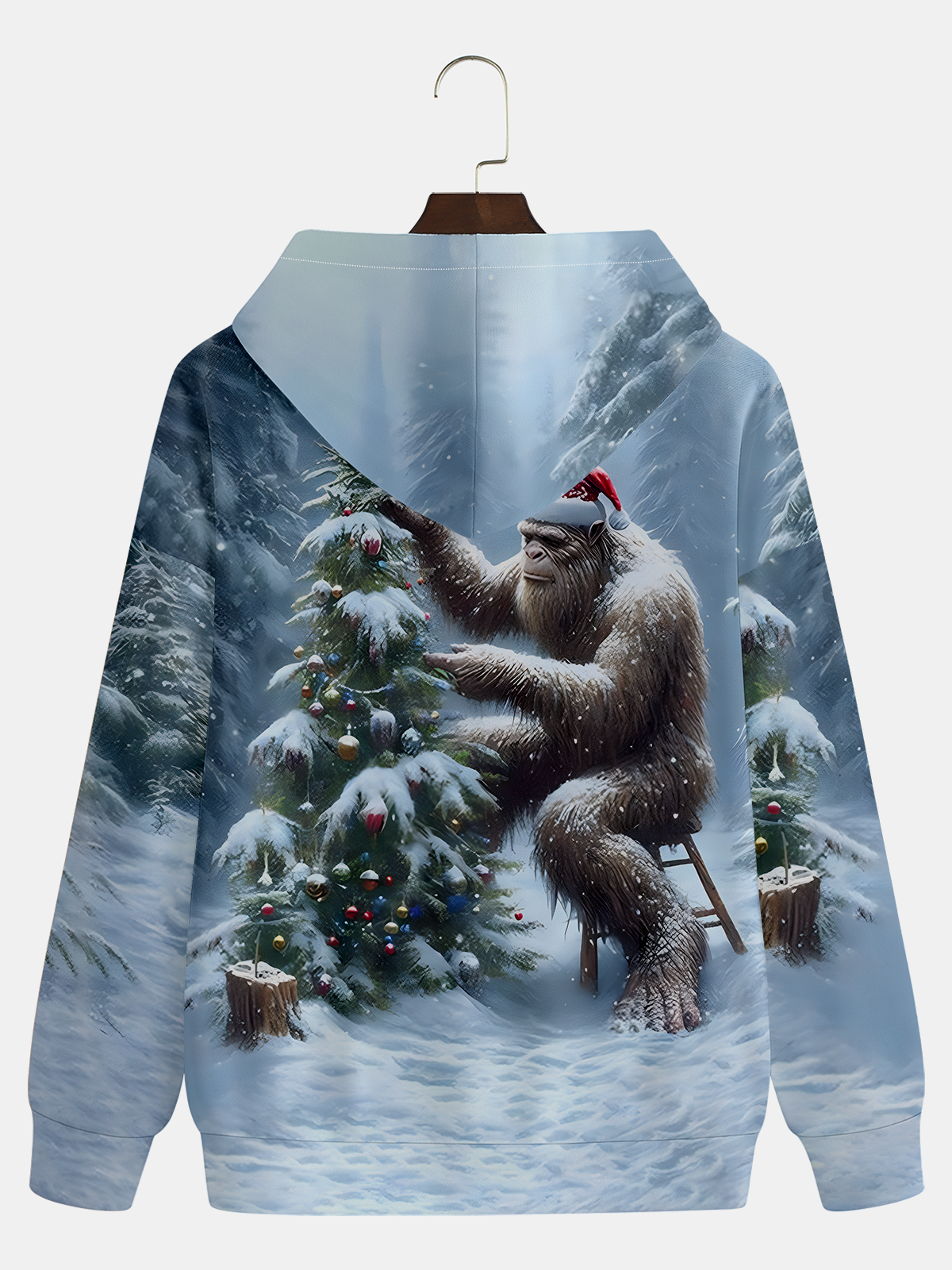 Christmas Bigfoot Hoodie Sweatshirt