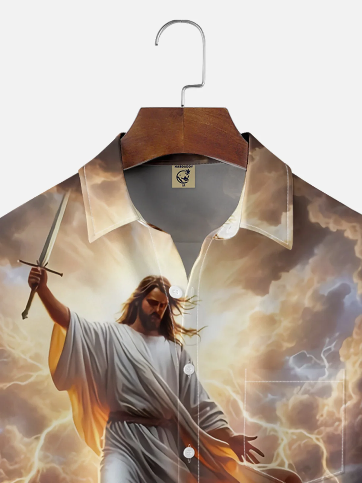 Moisture-wicking Jesus kills the devil Chest Pocket Casual Shirt