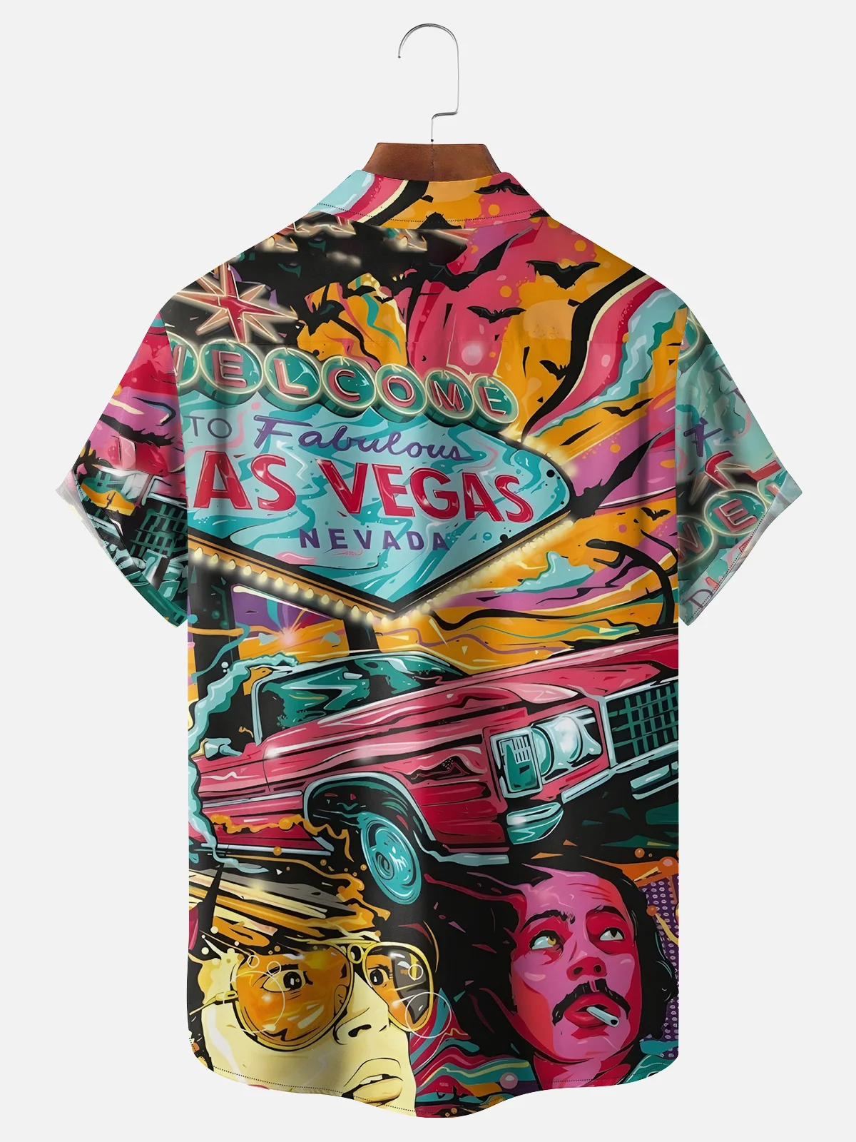 Moisture-wicking Fear and Loathing in Las Vegas Chest Pocket Casual Shirt