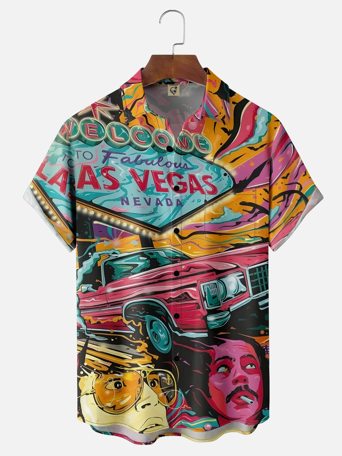 Moisture-wicking Fear and Loathing in Las Vegas Chest Pocket Casual Shirt