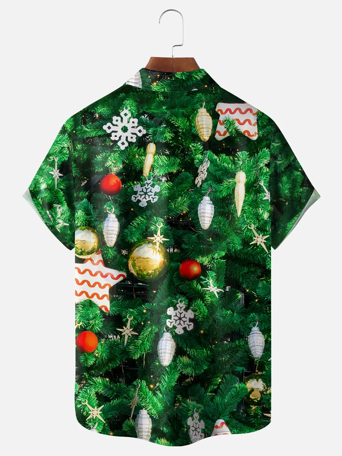 Moisture-wicking Christmas Suit Ugly Shirt Chest Pocket Hawaiian Shirt