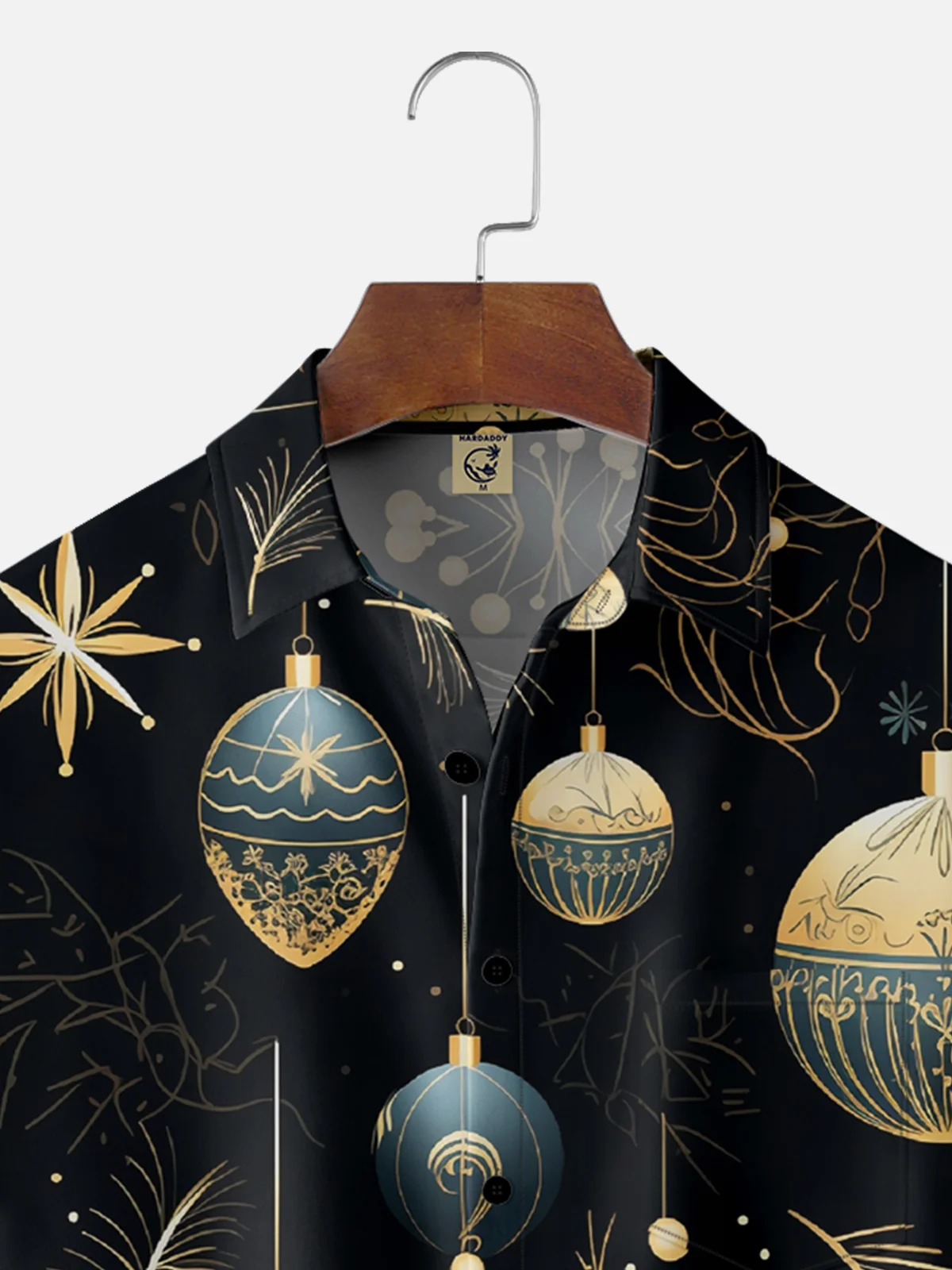 Moisture-wicking Christmas Decoration Hanging Ball Pocket Casual Shirt