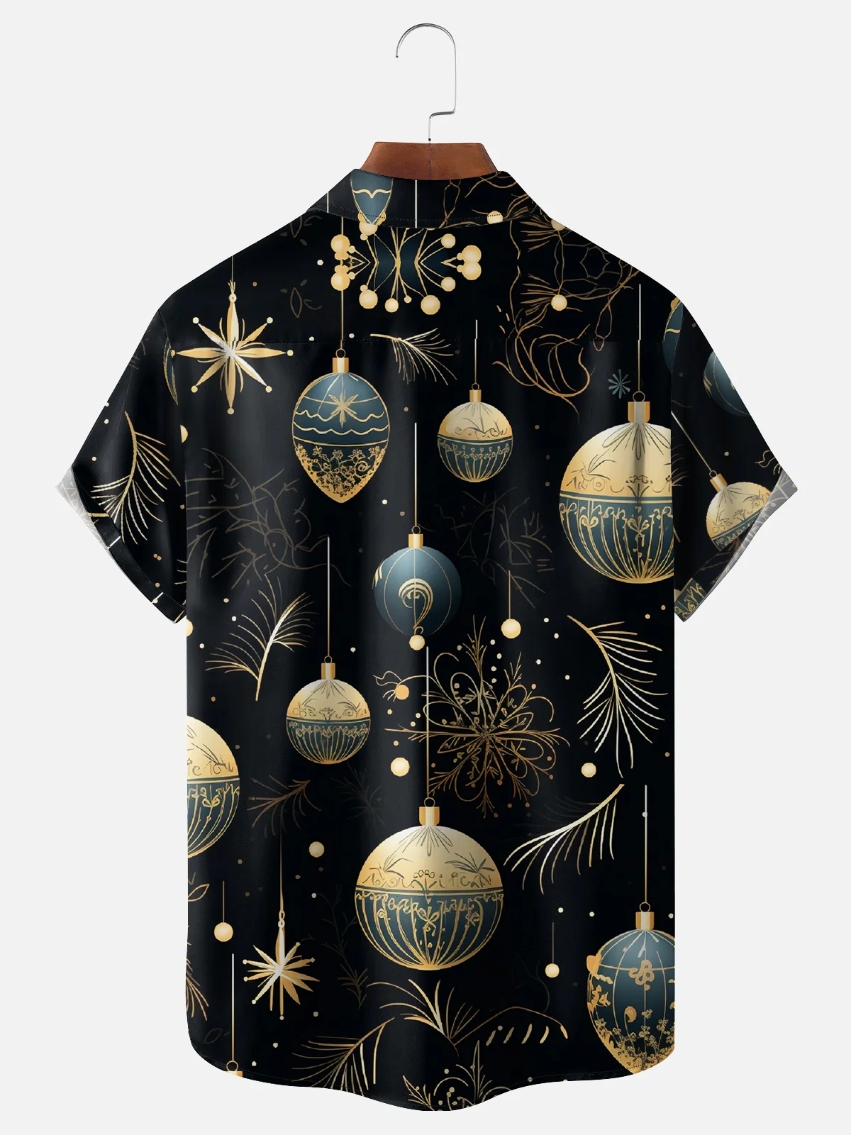 Moisture-wicking Christmas Decoration Hanging Ball Pocket Casual Shirt