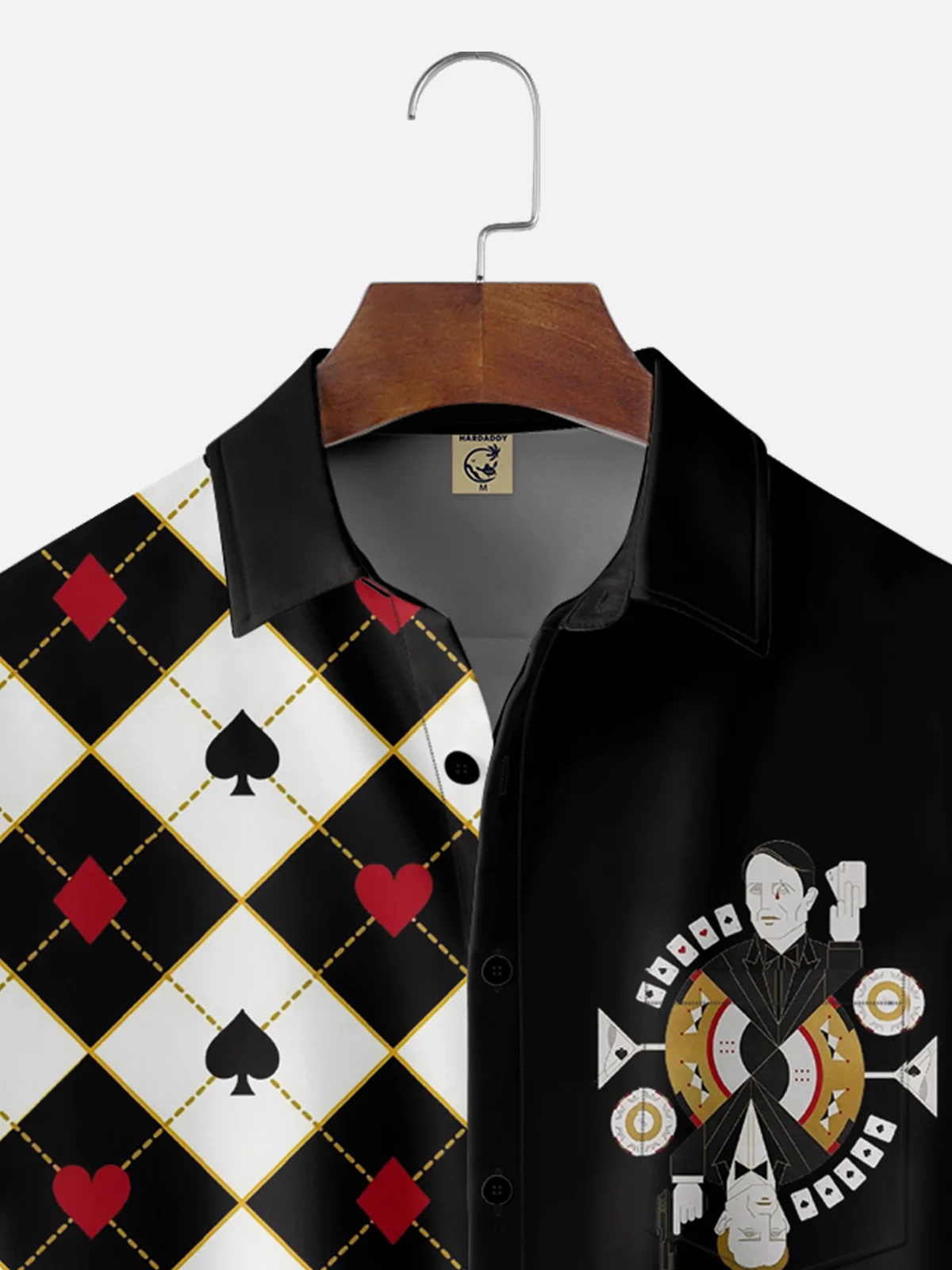 Moisture-wicking Casino Royale Poker Chips Chest Pocket Casual Shirt