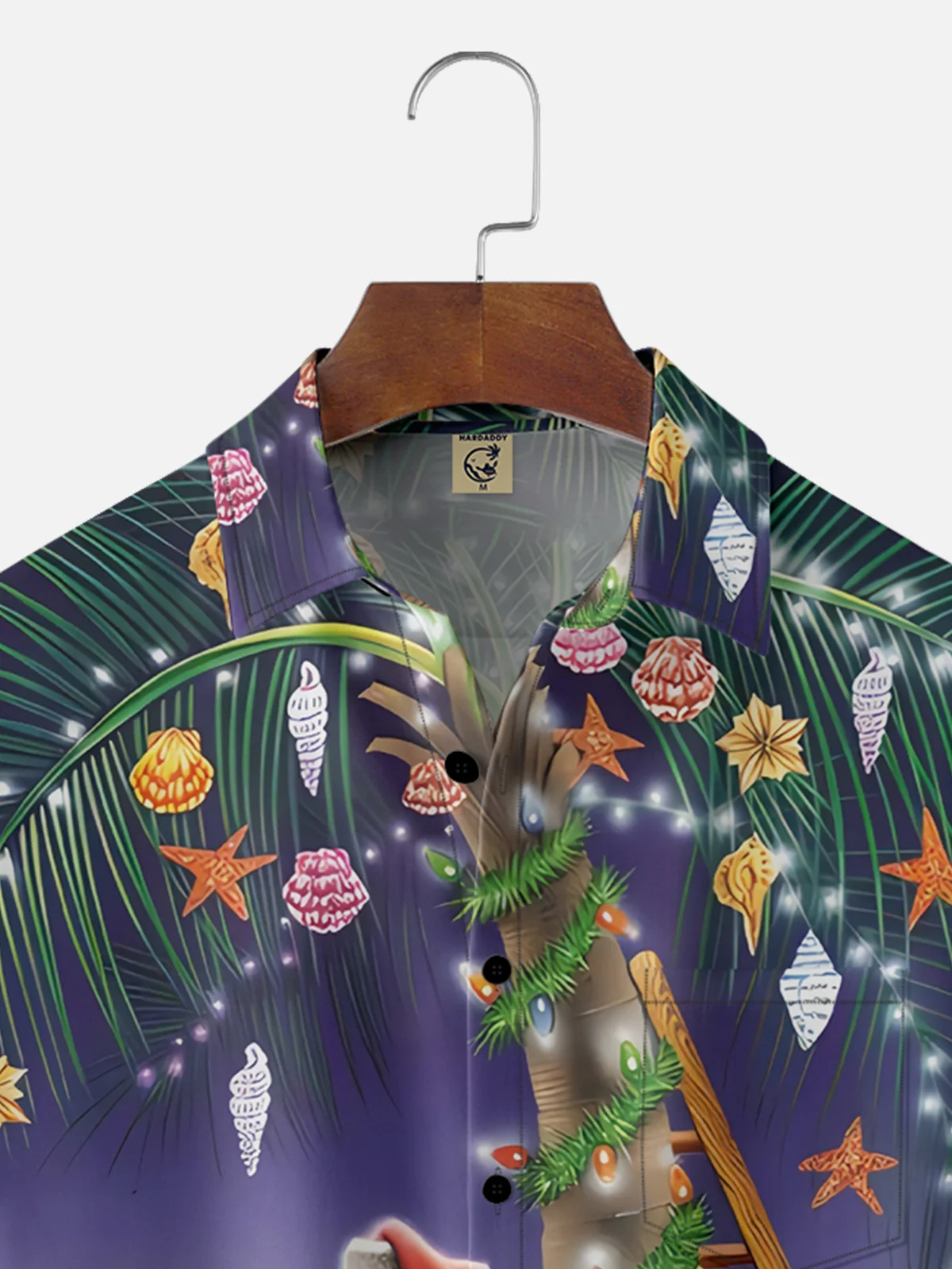 Moisture-wicking Santa Claus Christmas Tree Beach Pocket Casual Shirt