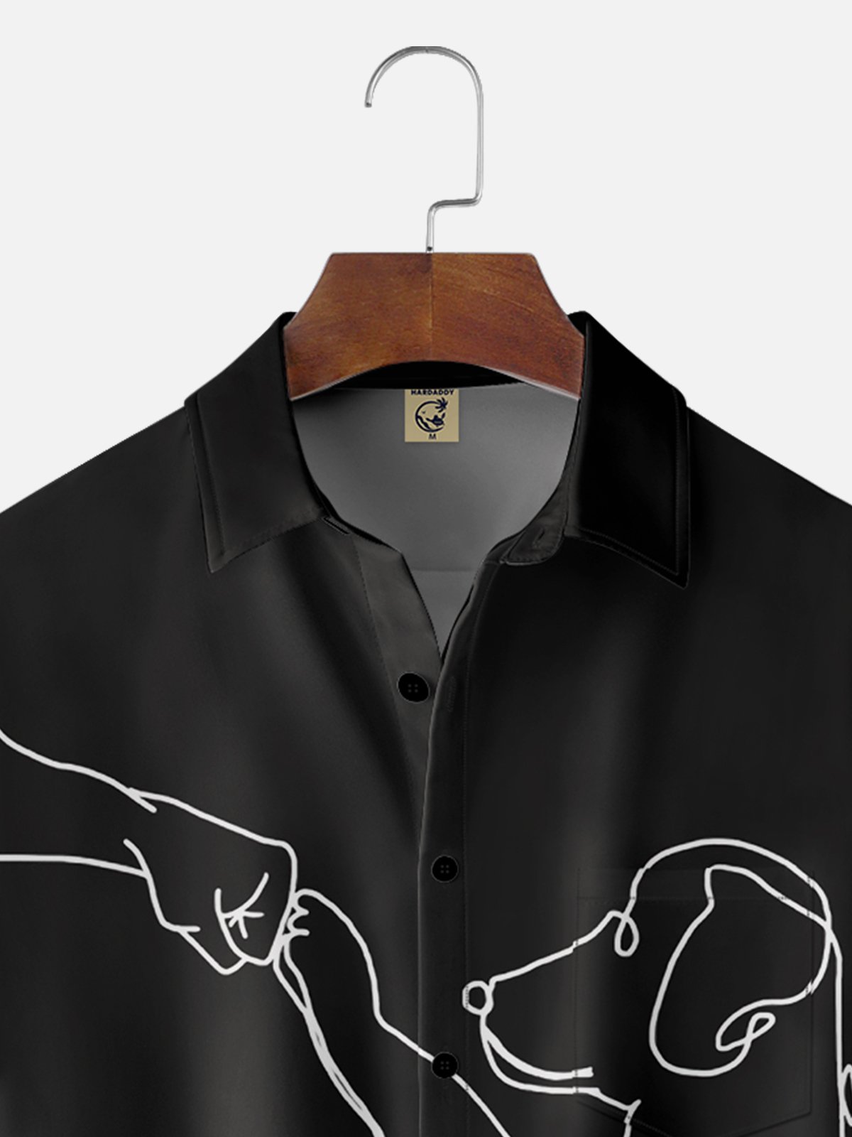 Moisture-wicking Love Dog Chest Pocket Casual Shirt