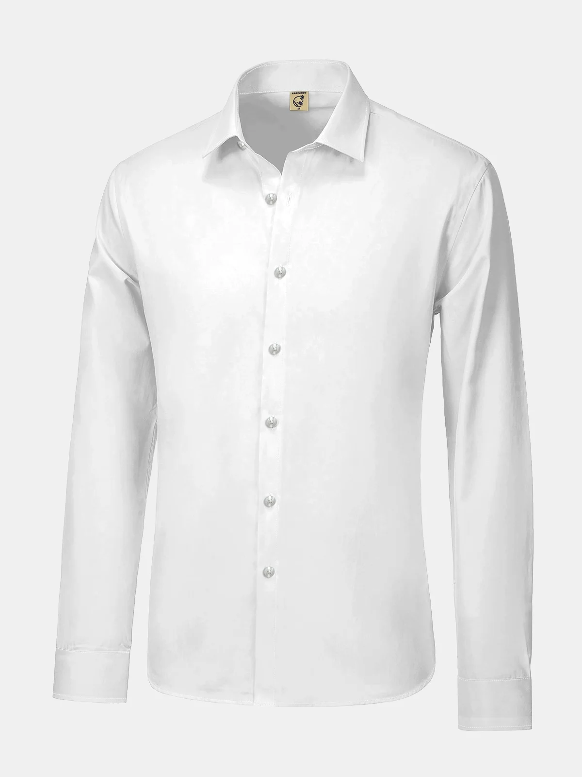 Moisture-wicking Solid Color Business Dress Shirt