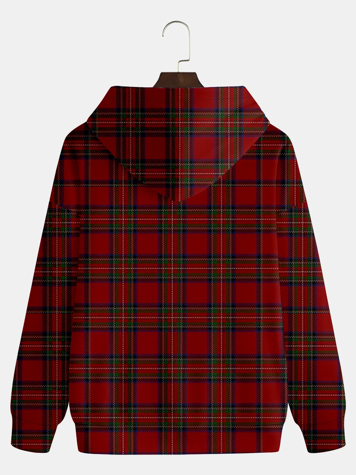 Christmas Plaid Thigh Lamp Hoodie Sweatshirt