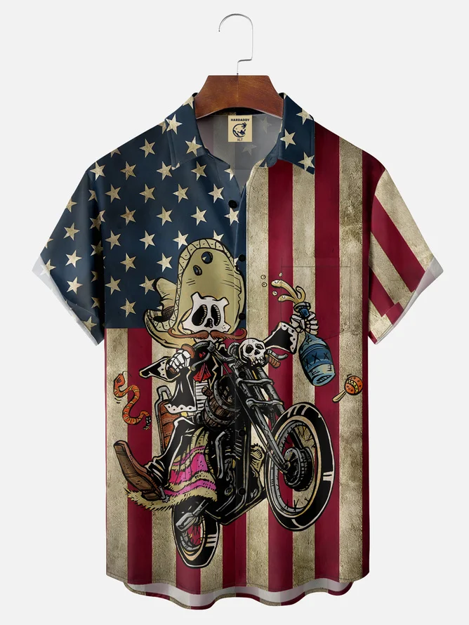 Tall Size Moisture-wicking Tijuana Drunk Biker Shirt By David Lozeau