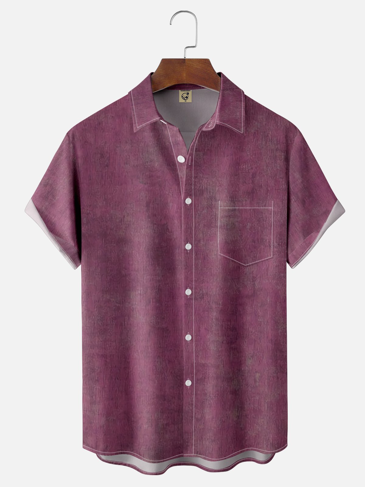 Moisture-wicking Dark Pattern Chest Pocket Casual Shirt