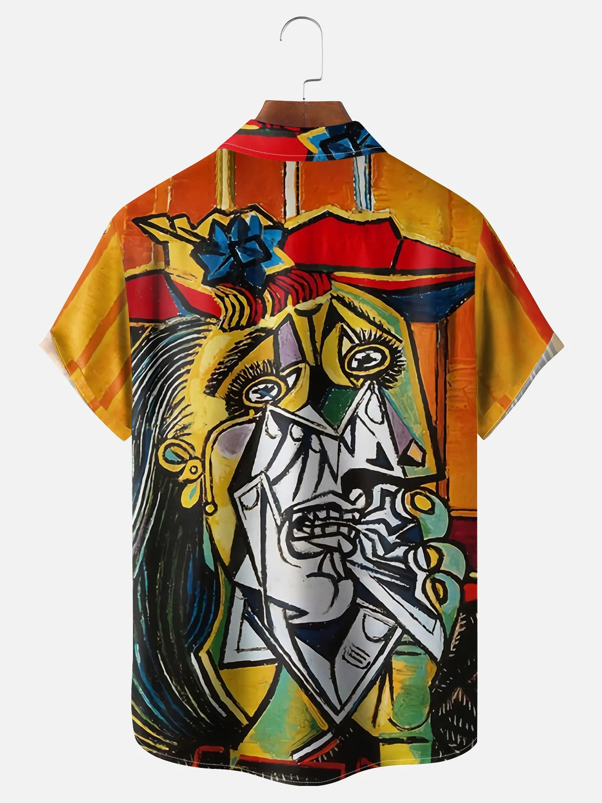 Moisture-wicking Picasso The Weeping Woman Chest Pocket Casual Shirt