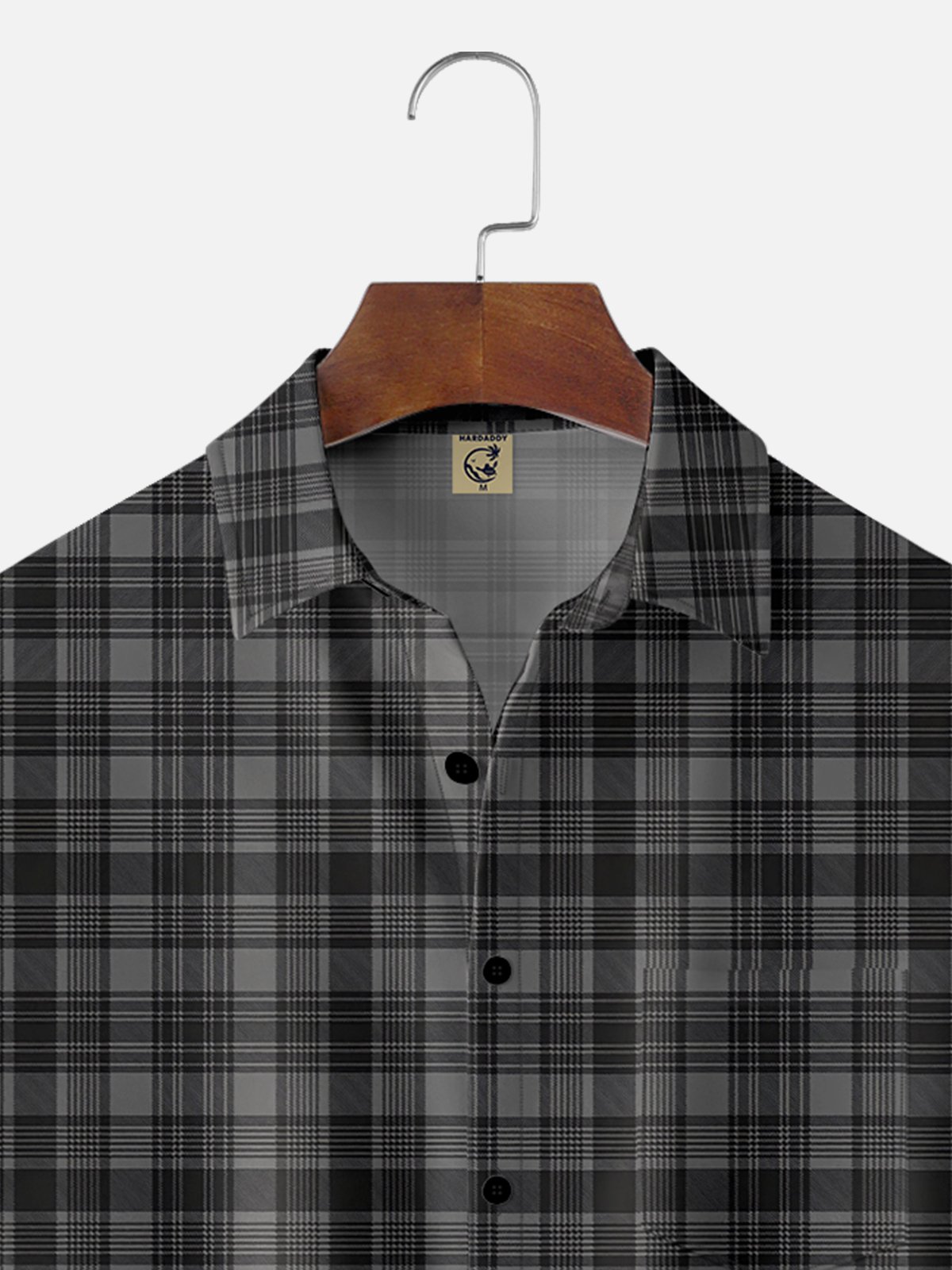 Moisture-wicking Plaid Chest Pocket Casual Shirt