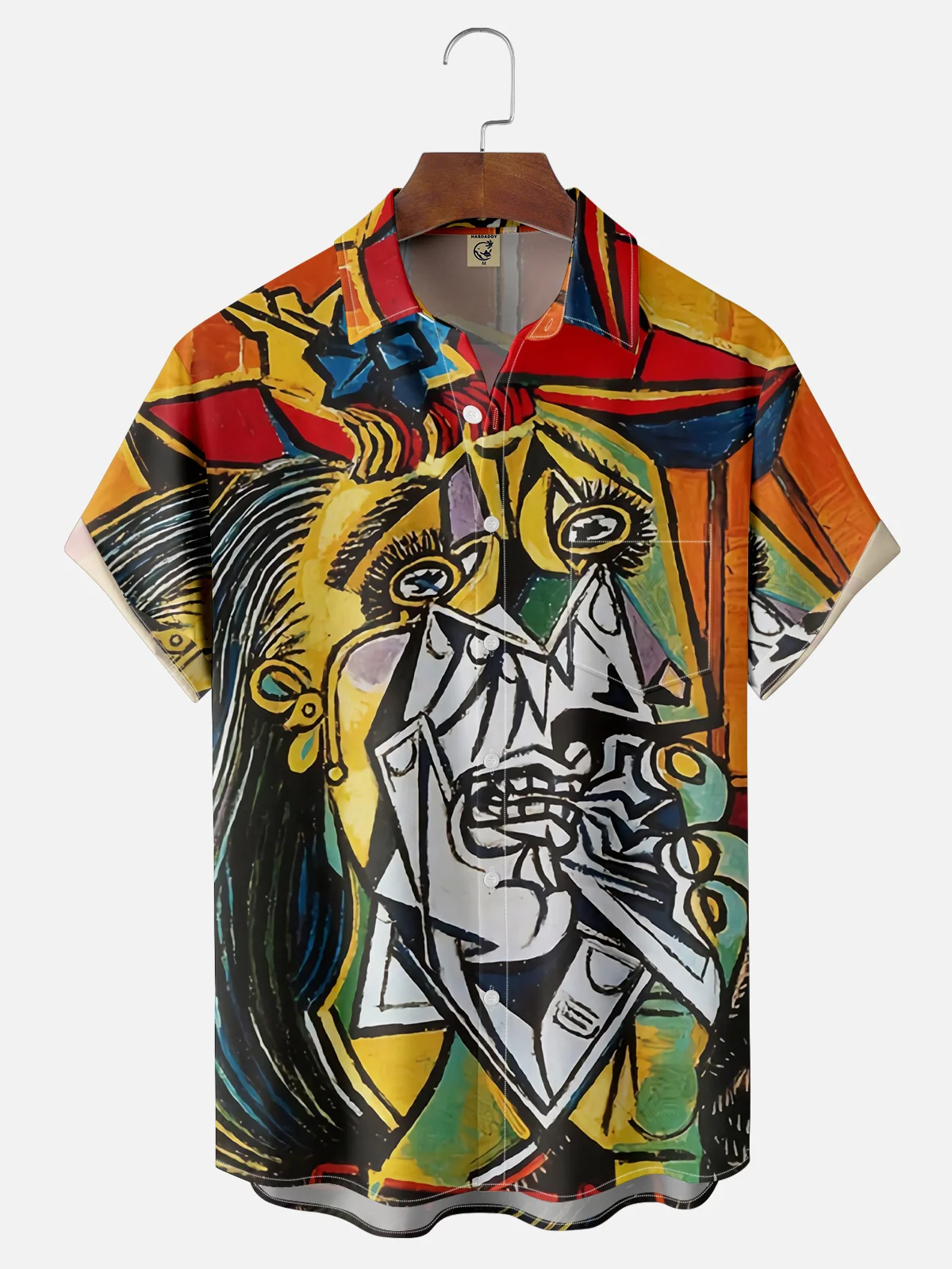 Moisture-wicking Picasso The Weeping Woman Chest Pocket Casual Shirt